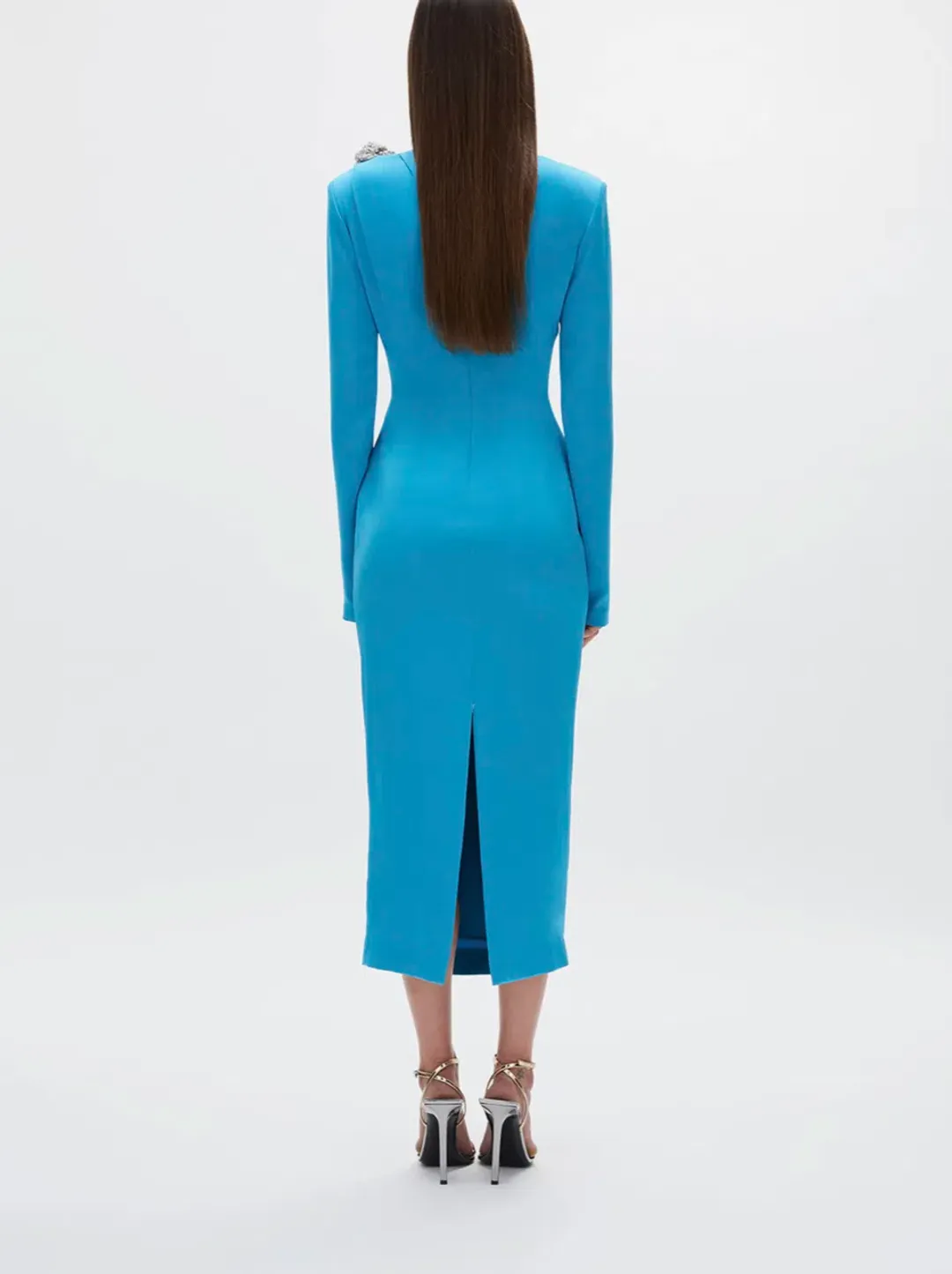 Rachel Gilbert Henrietta Midi Dress Blue AU 8  for rent on The Volte - main image