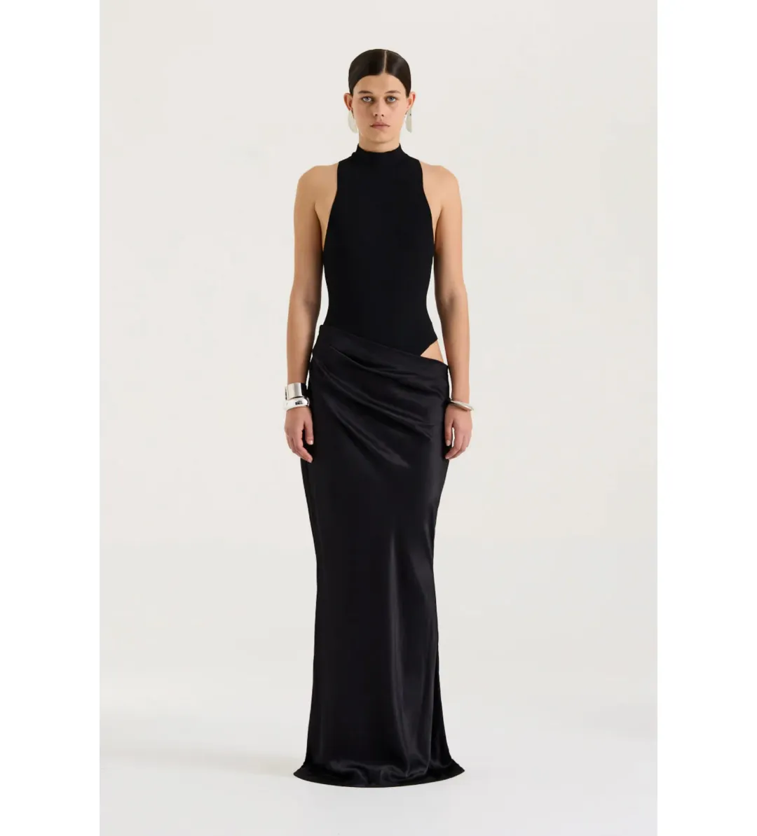 Henne Soraia Maxi Dress in Black Size AU 8 for rent on The Volte - main image