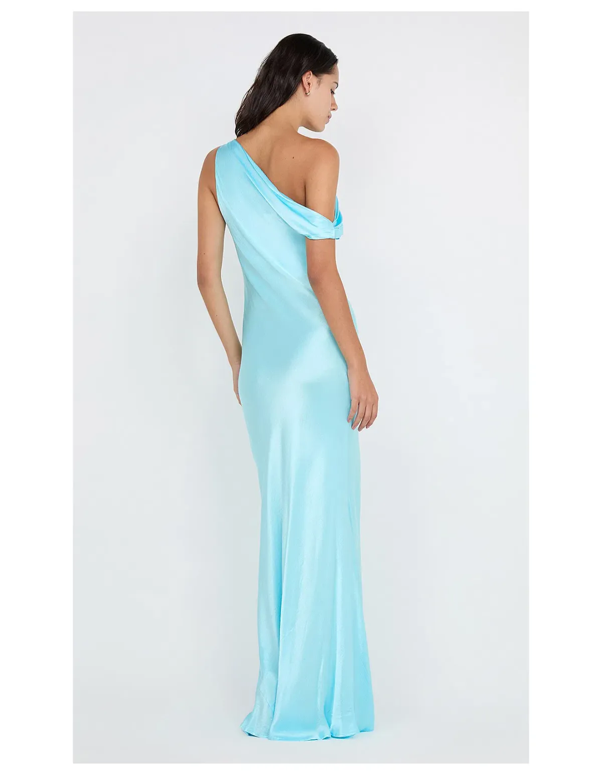 Bec and Bridge Sol Asym Maxi Dress Turquoise Size 6 - Image 4