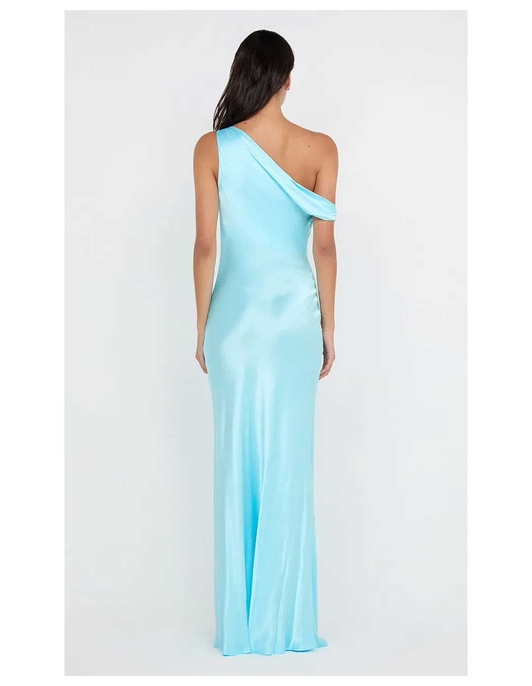 Bec and Bridge Sol Asym Maxi Dress Turquoise Size 6 for rent on The Volte - main image