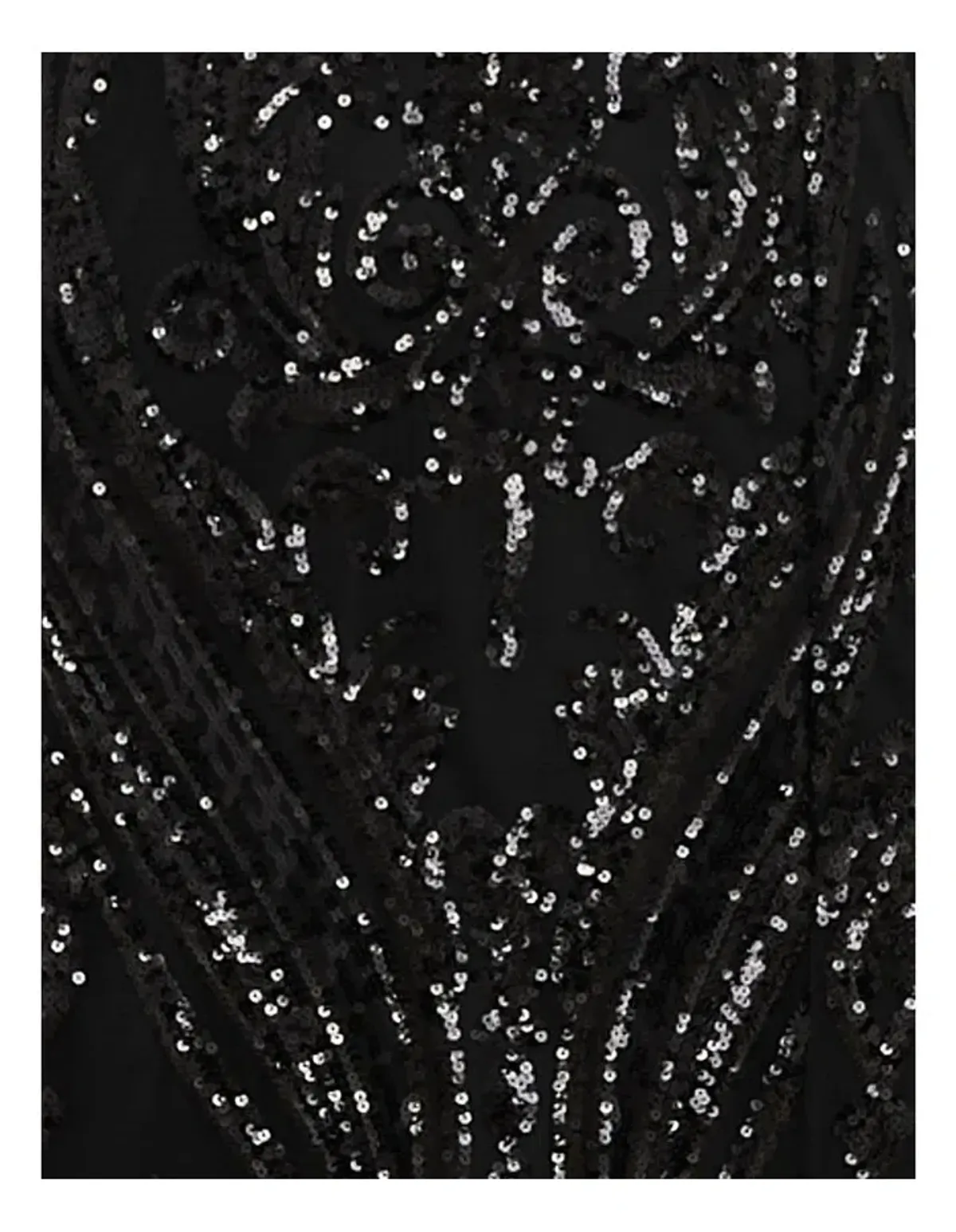 Pilgrim Saige V Neck Sequin Gown in Black Size 14 - Image 5