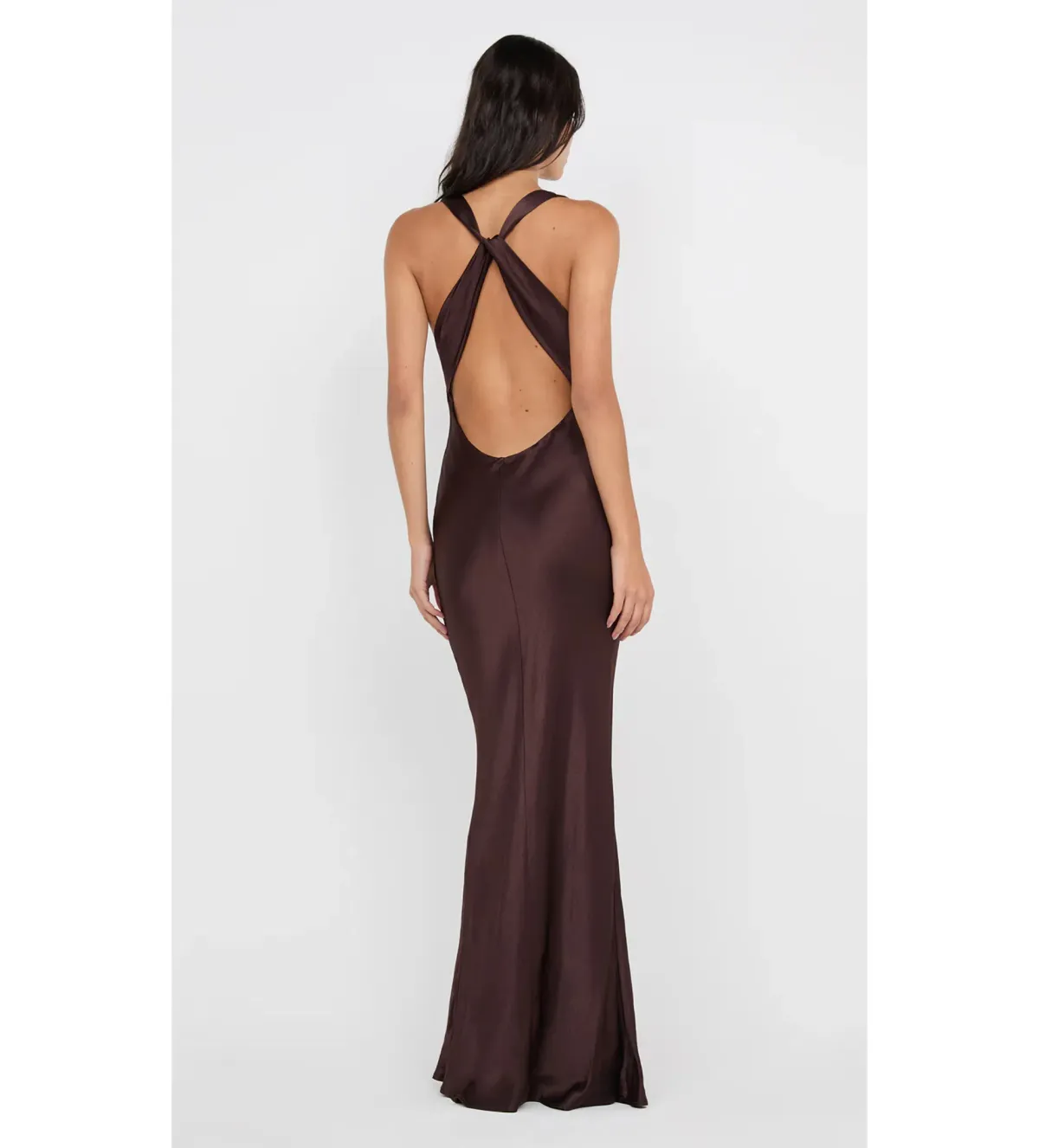 Bec and Bridge Gia Halter Maxi Dress in Dark Chocolate Size XS / AU 6 - Image 3