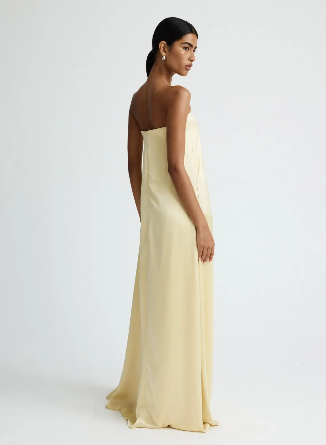 Anna Quan Delfina Maxi Dress in Champagne Size 12 for rent on The Volte - main image