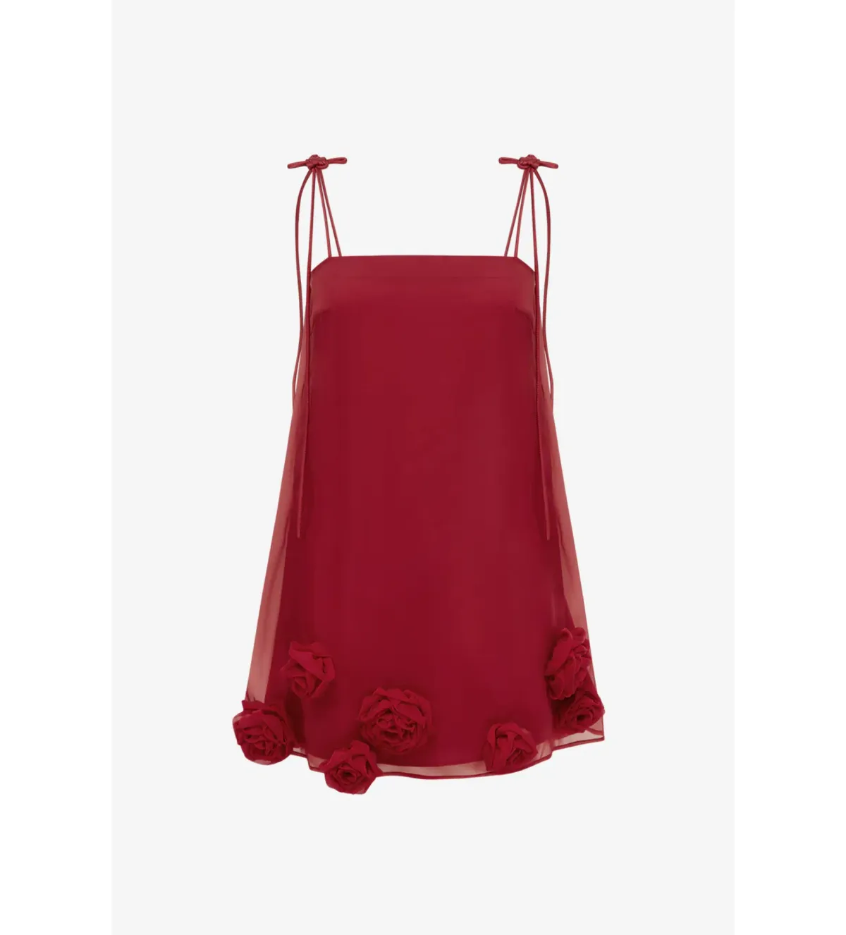 Leo Lin Xuan Rose Top and Jing Maxi Skirt Set Garnet Size 12 - Image 1