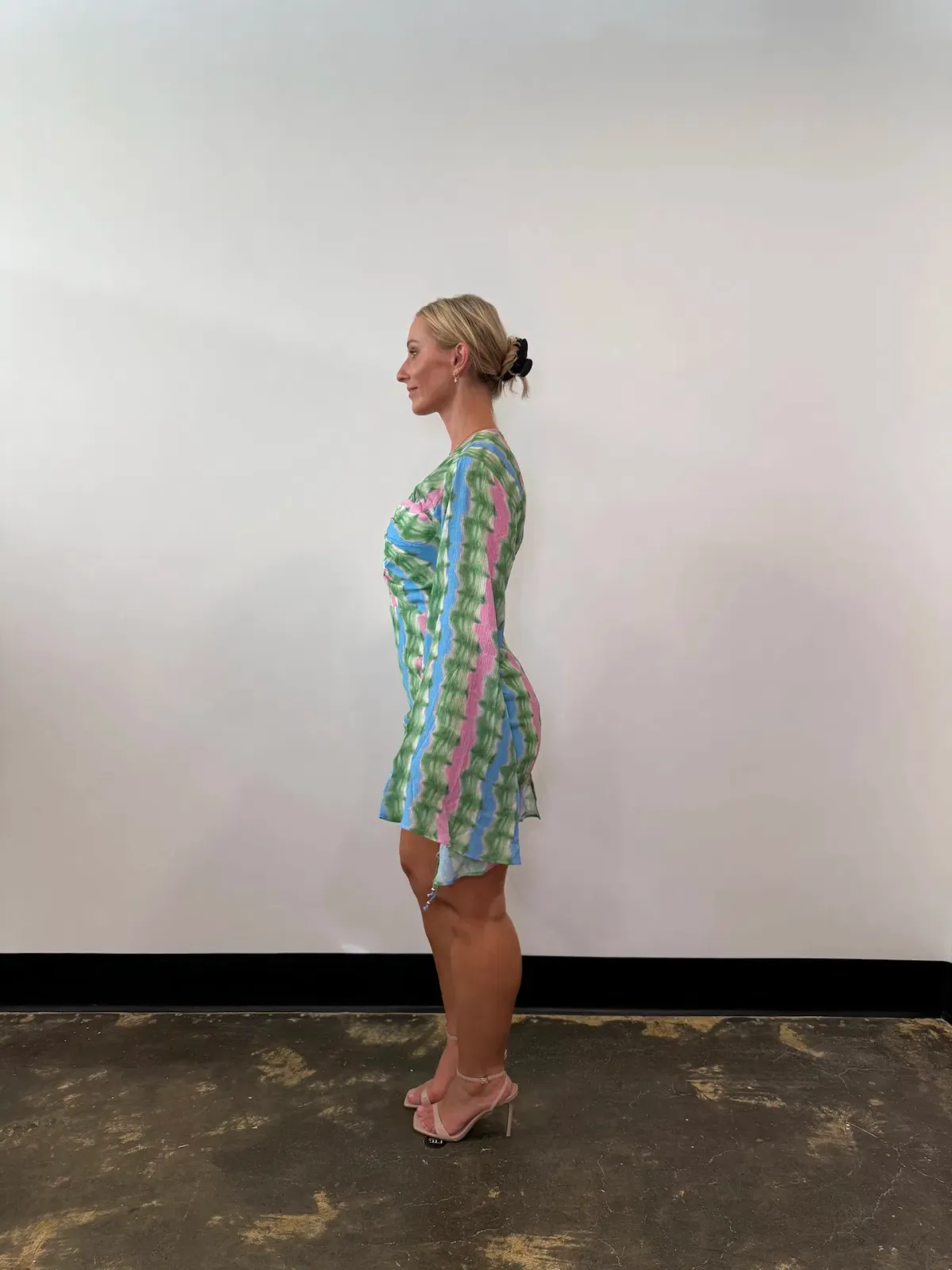 The Wolf Gang Zoya Mini Dress Tie Dye Stripe Size 12 - Image 5