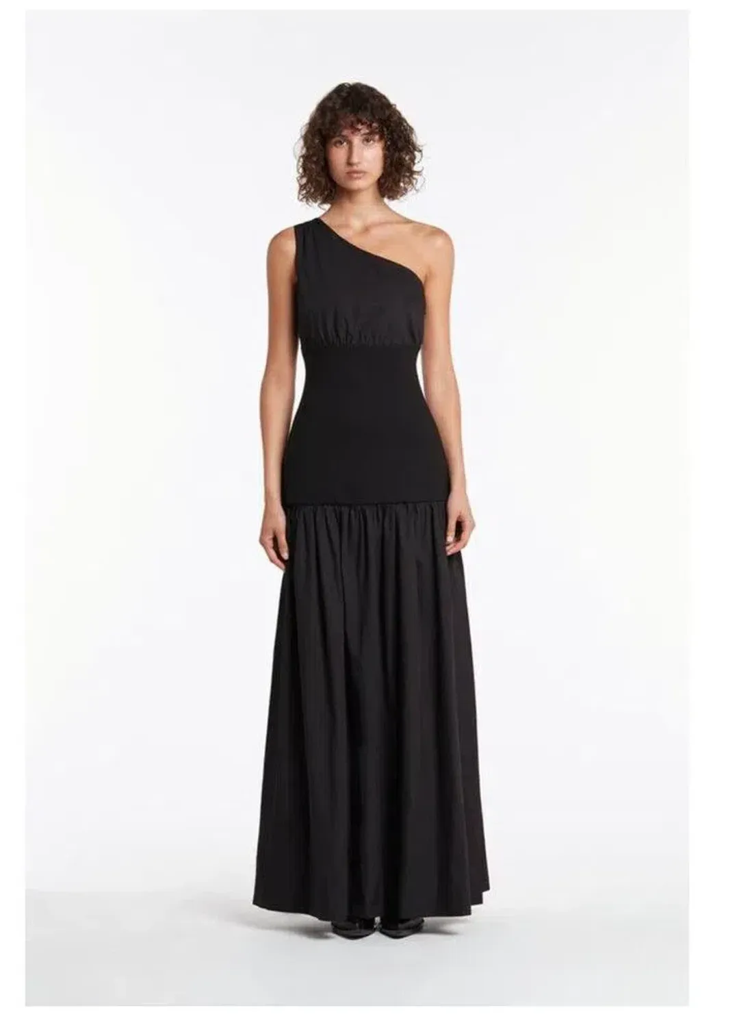 Sir The Label Sign One Shoulder Maxi Dress Black Size 1 / Size AU 6 for rent on The Volte - main image