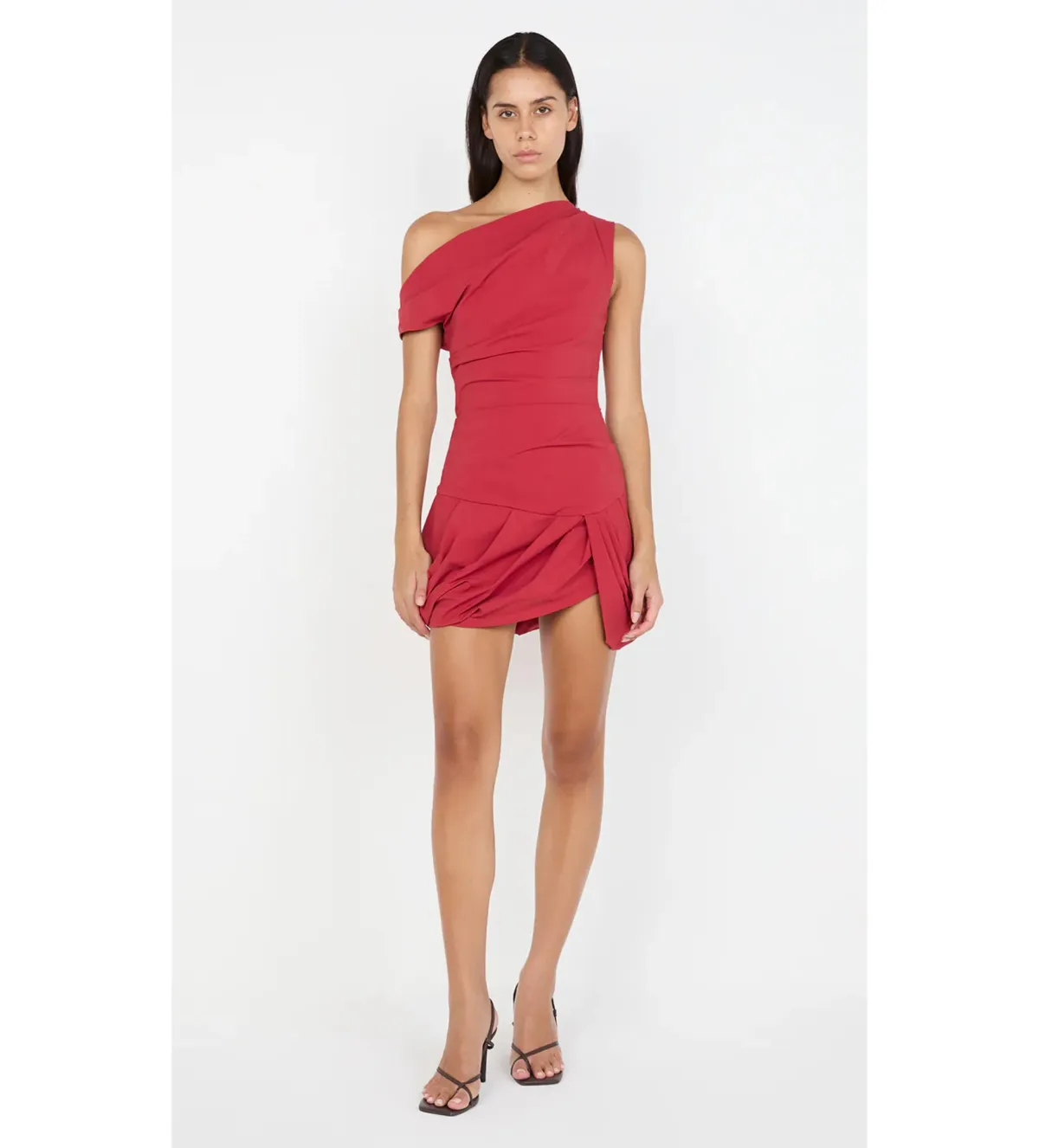 Bec & Bridge Angelina Bubble Mini Dress Cherry Size 6 - Image 1