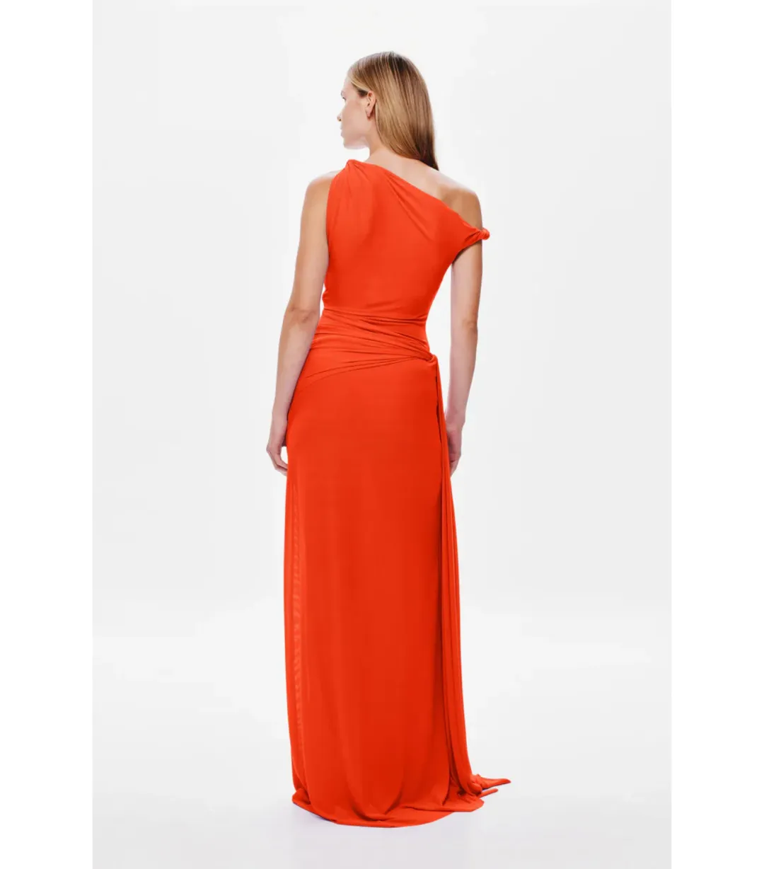 Misha Sisal Mesh Maxi Dress Chilli Red Size M / AU 10 for rent on The Volte - main image
