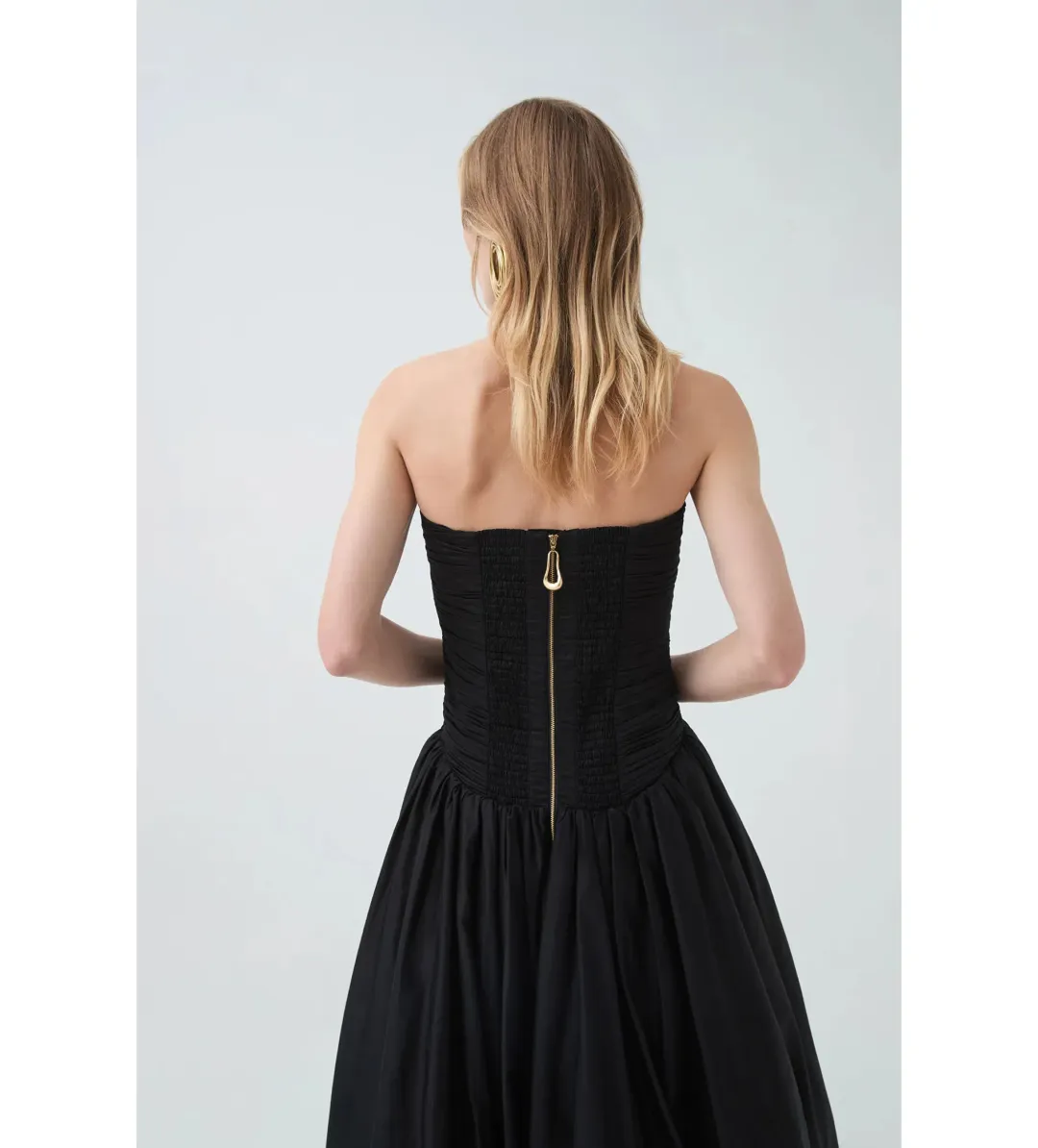 Aje Violette Bubble Hem Maxi Dress in Black Size XL / AU 14 for rent on The Volte - main image