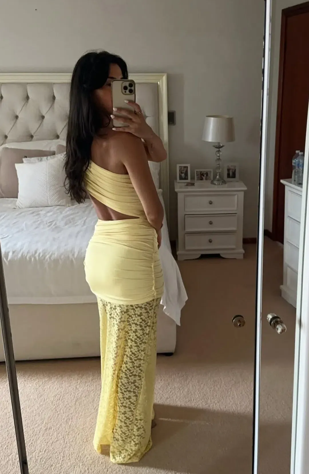 Deconduarte Paridiso Maxi Dress Yellow Size XS/6 for rent on The Volte - main image