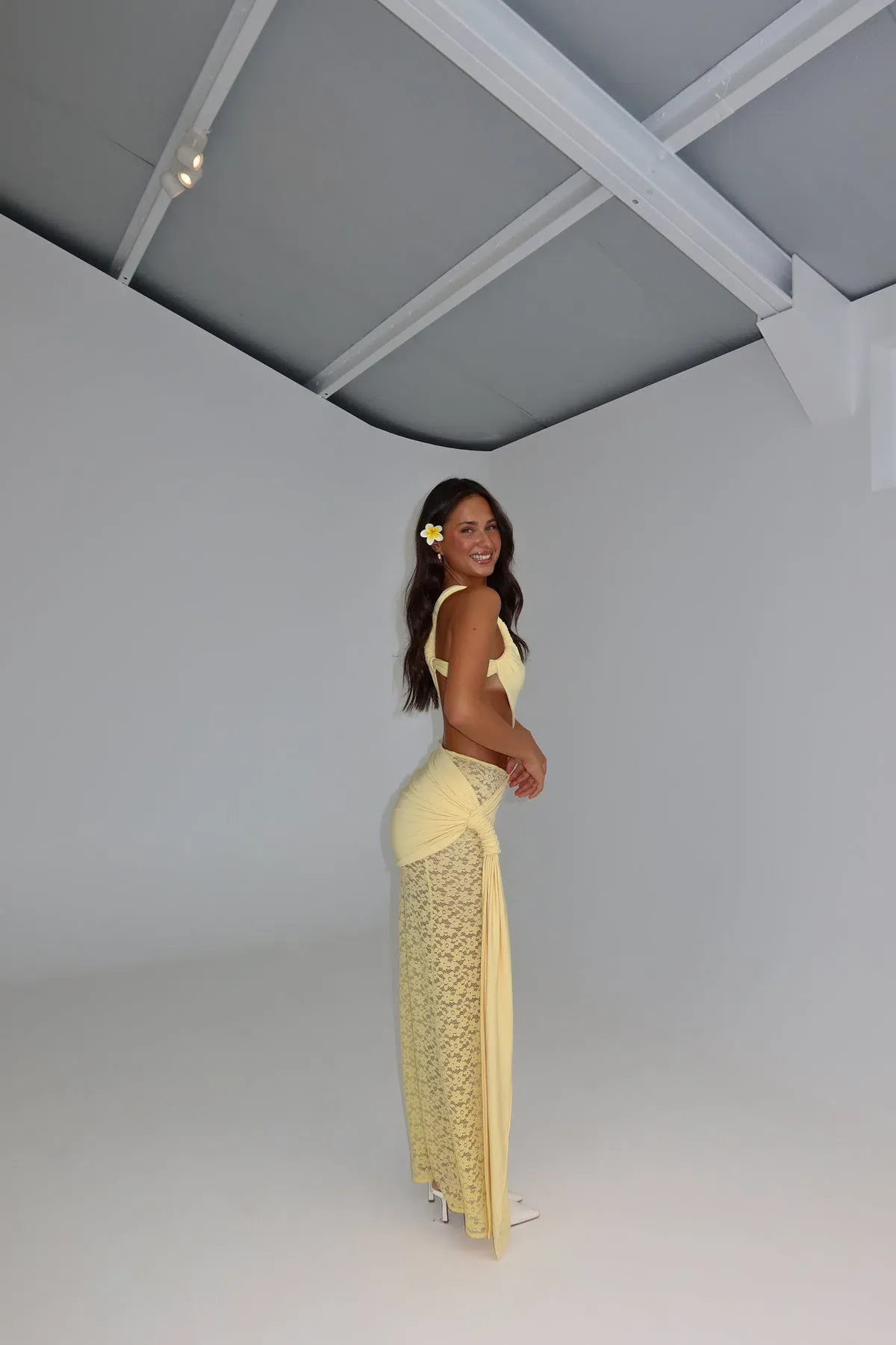 Deconduarte Paridiso Maxi Dress Yellow Size XS/6 - Image 2