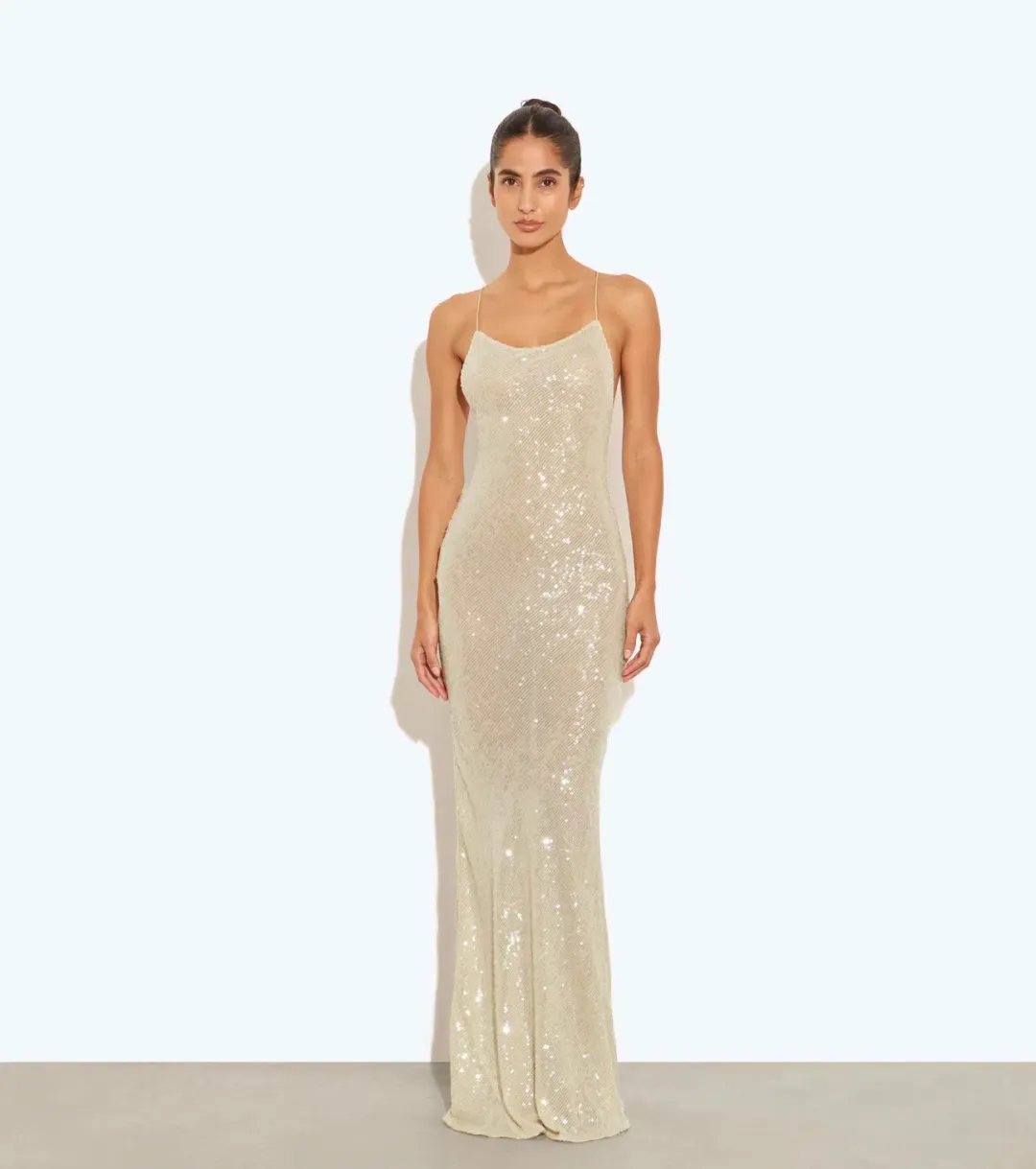 Rat And Boa  Olympia Dress Nude Size 6  for rent on The Volte - main image