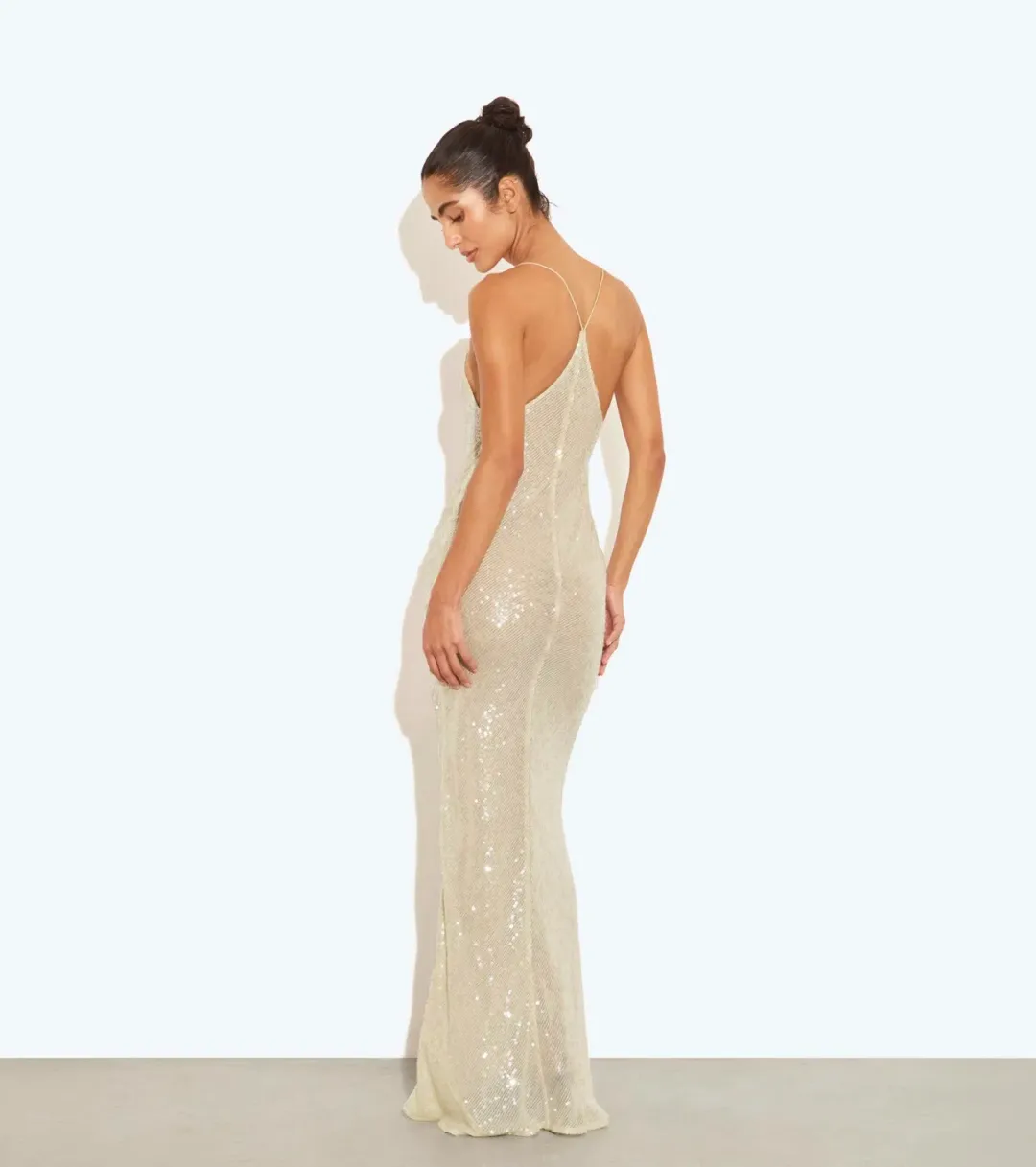 Rat And Boa  Olympia Dress Nude Size 6  for rent on The Volte - main image