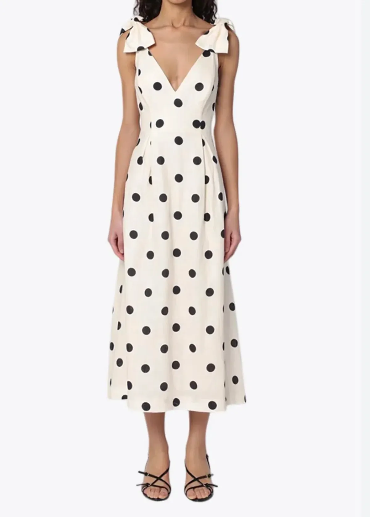 Zimmermann Crush V Neck Midi Dress Print Size 2/Au 12  - Image 1