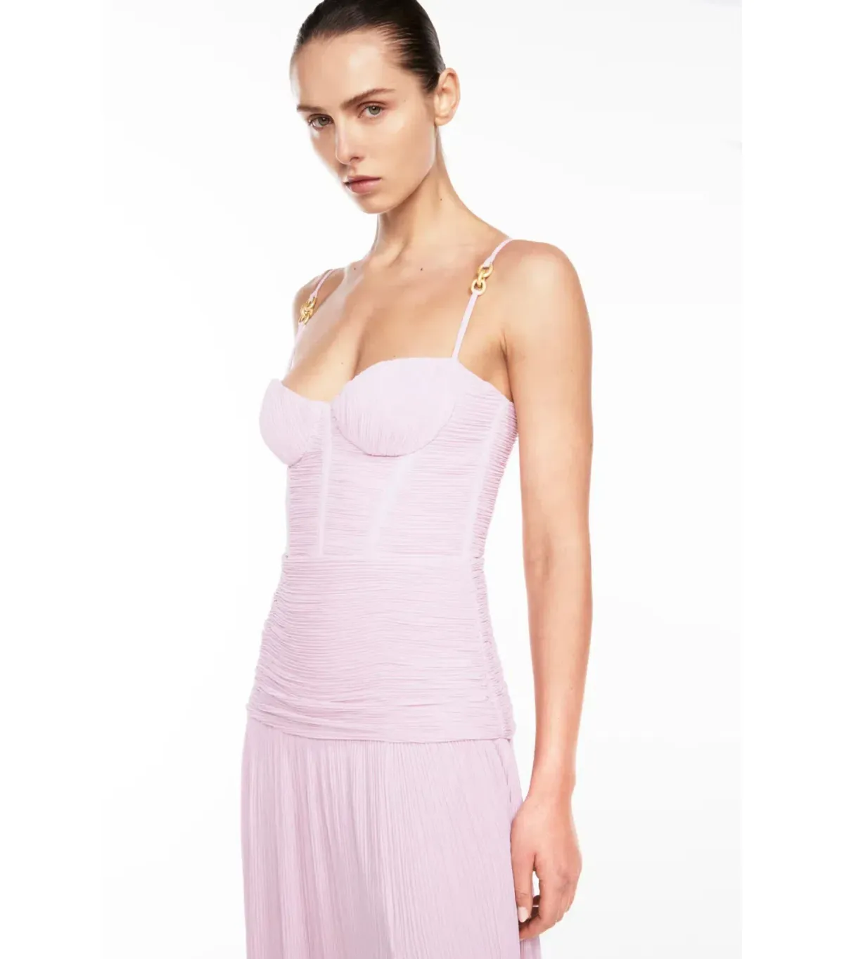 Manning Cartell Double Time Pleat Maxi Dress in Hydrangea Size AU 10 - Image 3