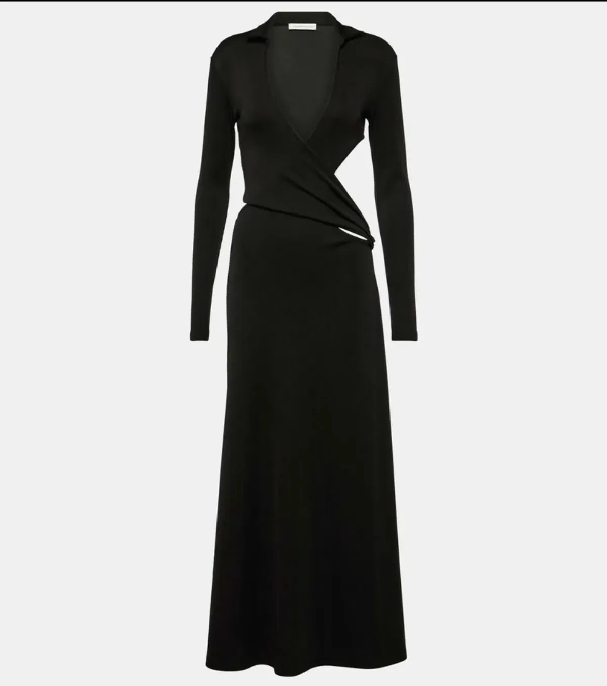 Christopher Esber Long Sleeve Maxi Dress Black Size 6 - Image 1