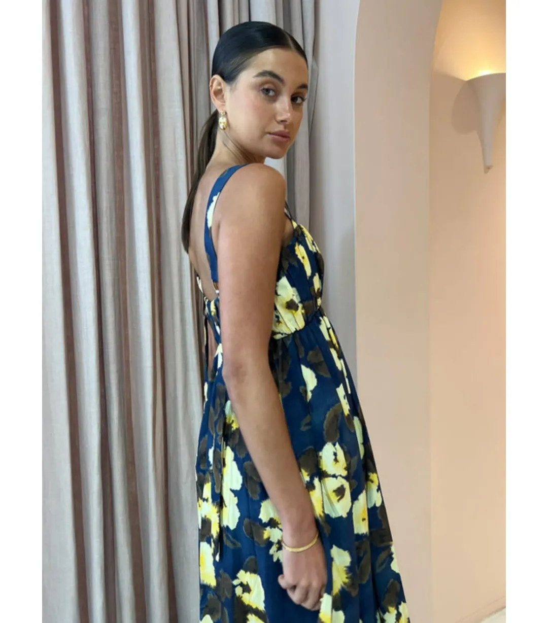 Acler Luddenham Maxi Dress Floral Posy Size US 6 / AU 10 for rent on The Volte - main image