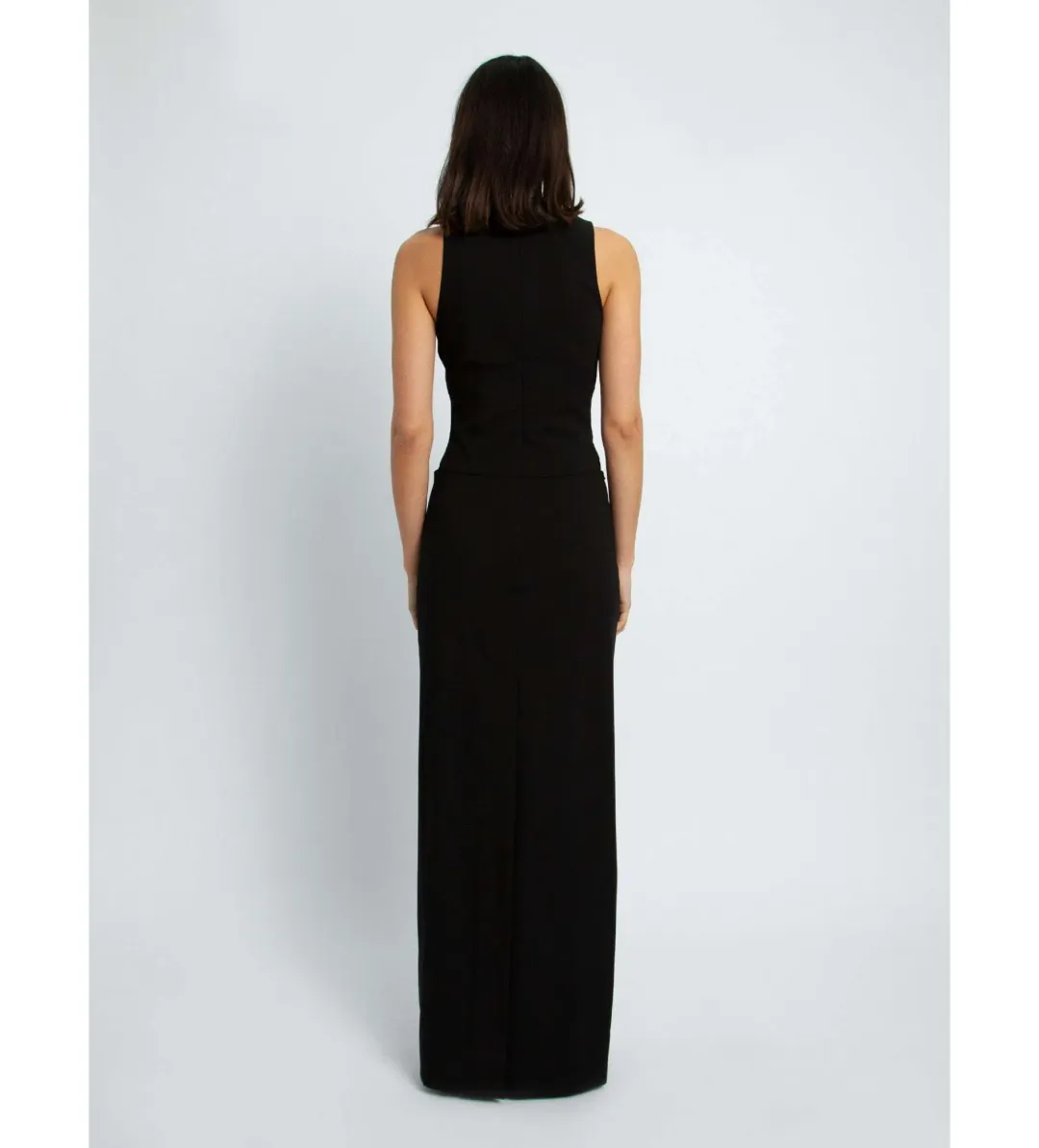 Christopher Esber Archer Column Cowl Dress Black Size 6 for rent on The Volte - main image