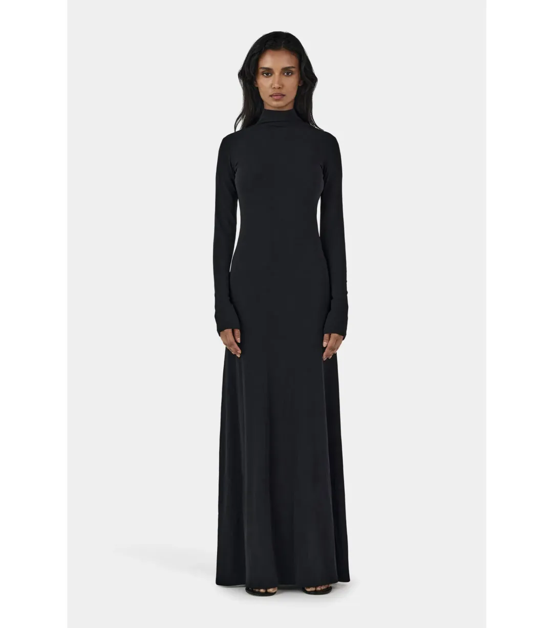 Hansen and Gretel Daphne Maxi Dress Black Size AU 10 for rent on The Volte - main image