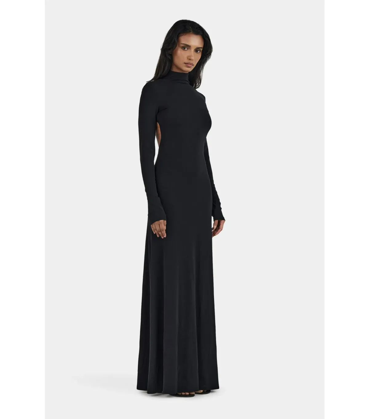 Hansen and Gretel Daphne Maxi Dress Black Size AU 10 - Image 4