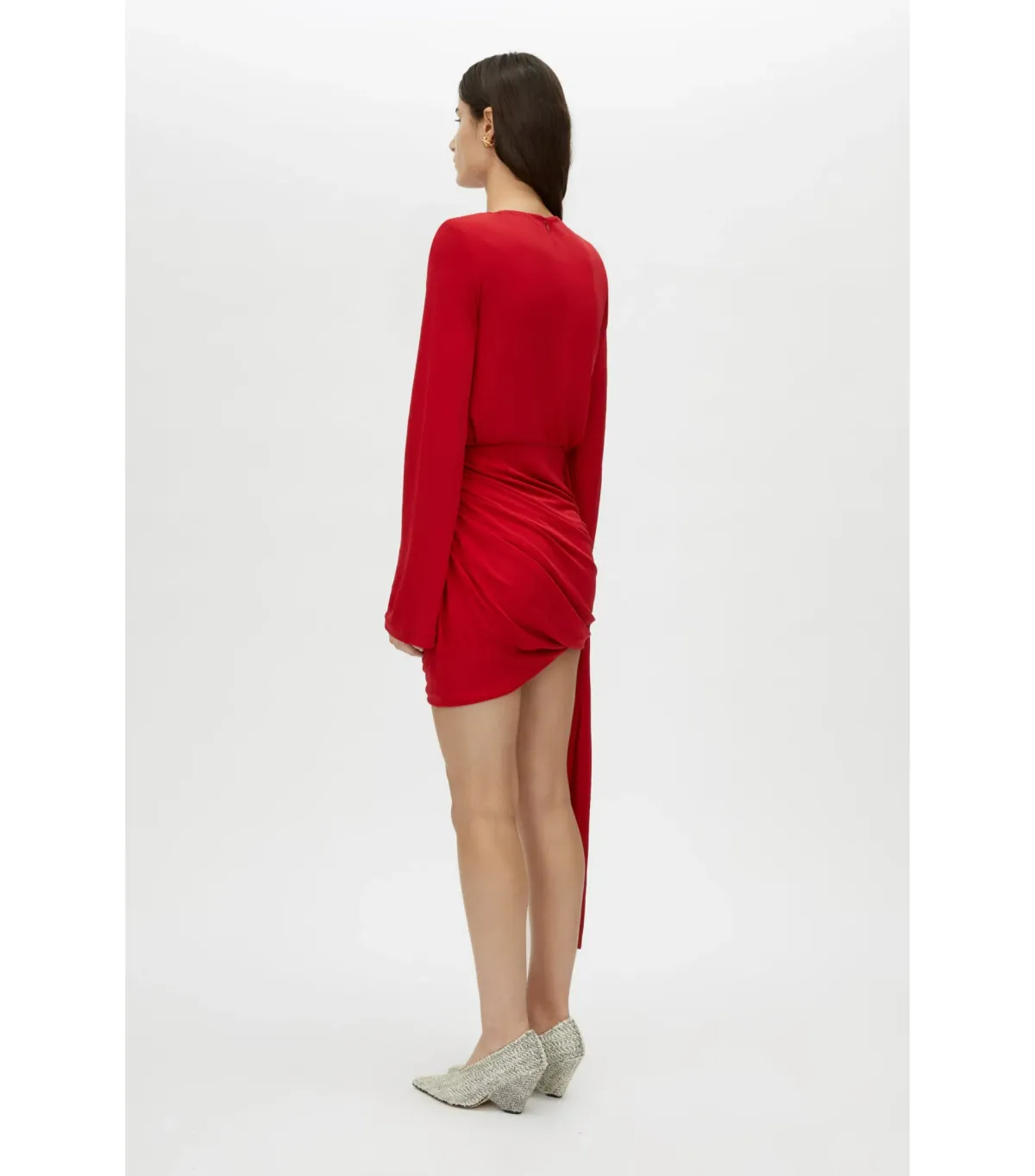 Camilla and Marc Paloma Mini Dress Scarlet Red Size AU 8 - Image 4