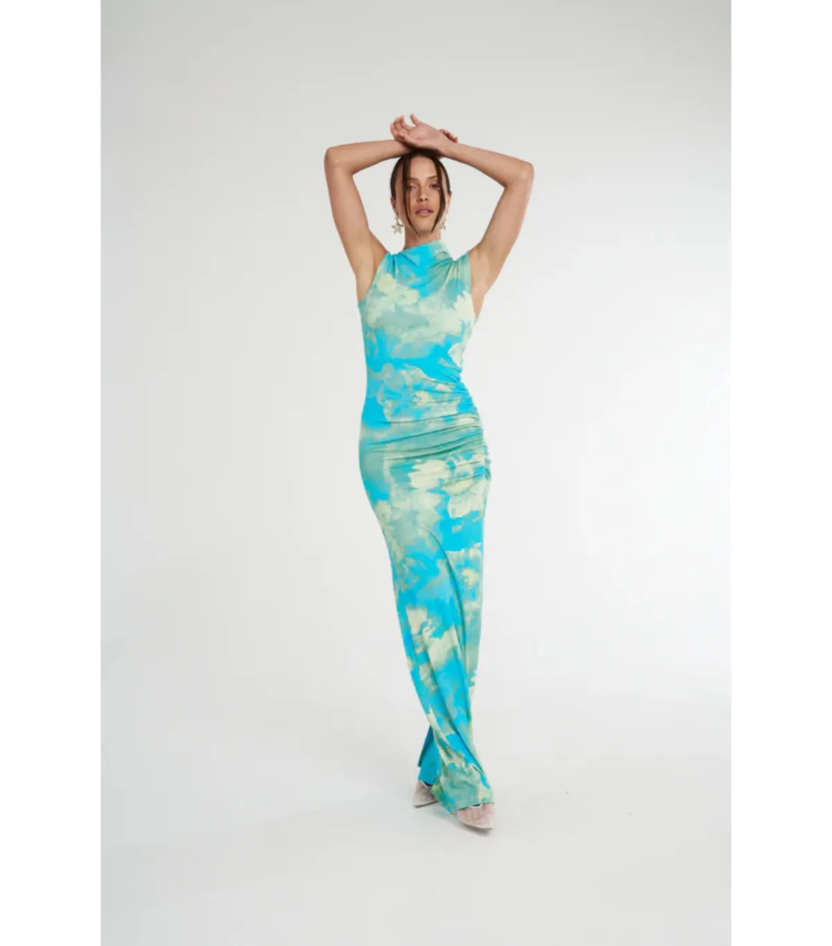 Summi Summi Valentina Maxi Dress Lemon Lumen Size AU 8 - Image 5