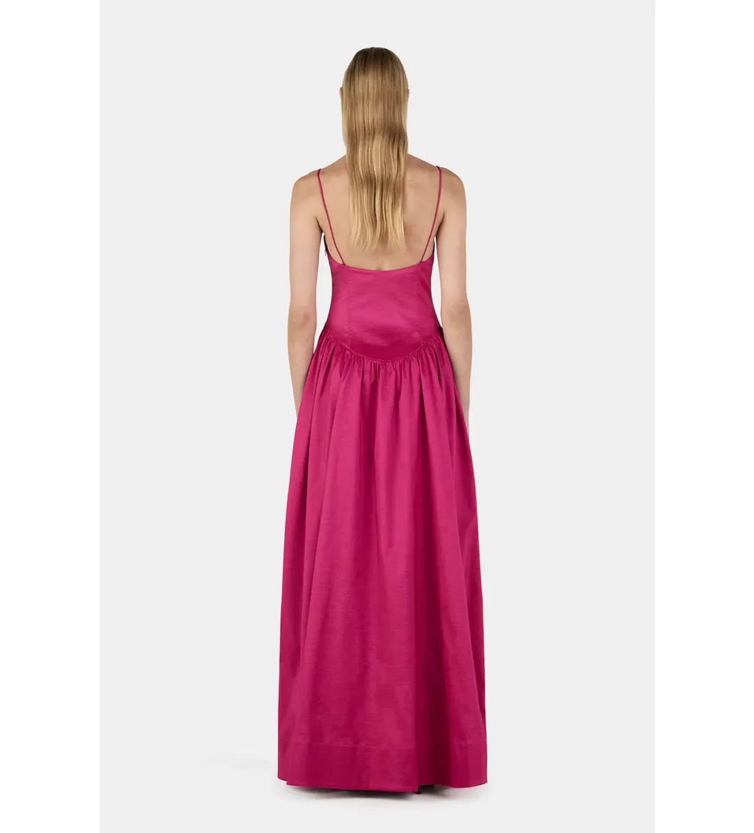 Hansen and Gretel Bellini Taffeta Gown Magenta Size AU 8 for rent on The Volte - main image
