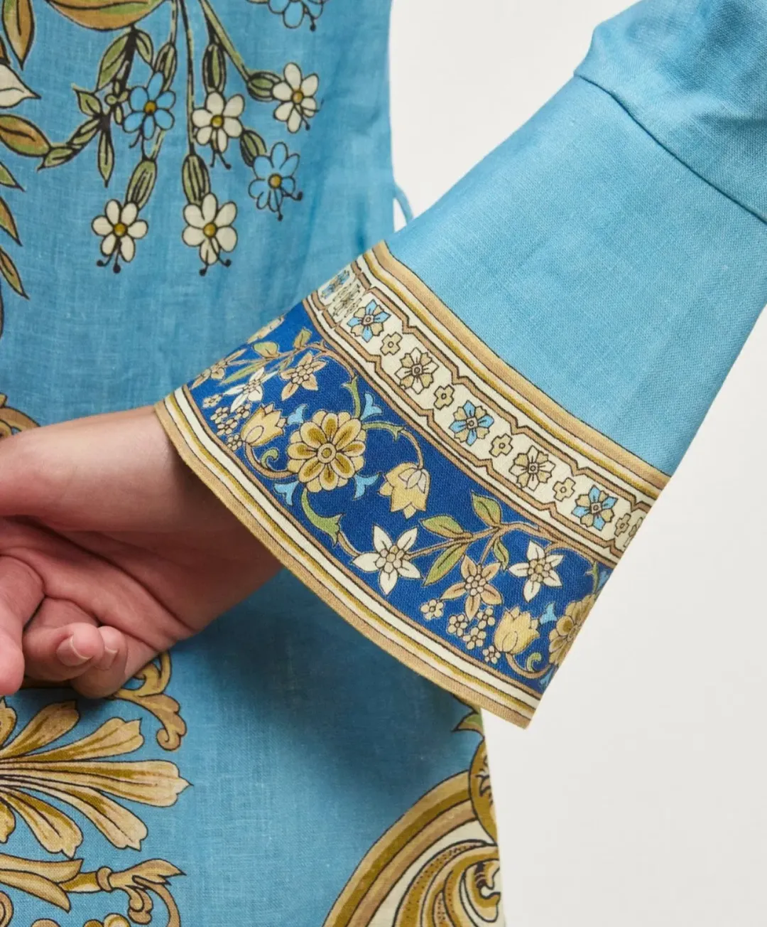 Alemais Cassie Mini Dress in Blue Floral Size 16 for rent on The Volte - main image