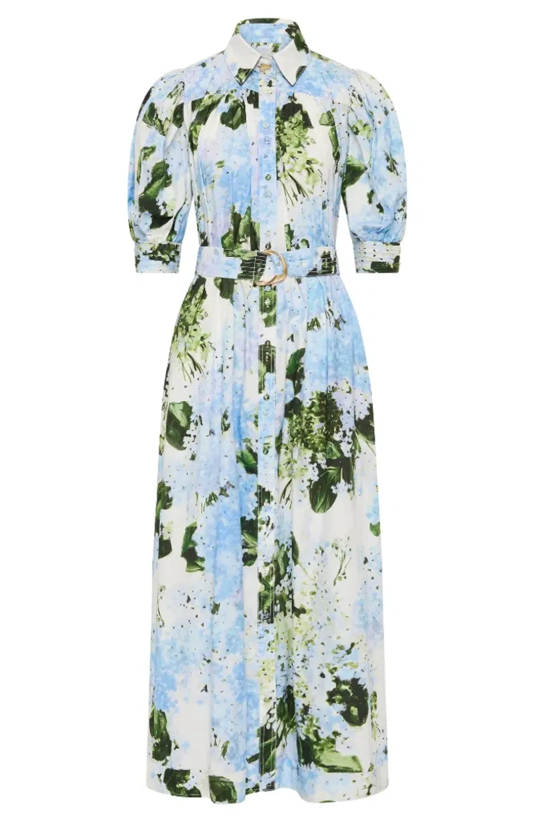 Aje Manifest Midi Dress Blue Print Size 10 for rent on The Volte - main image