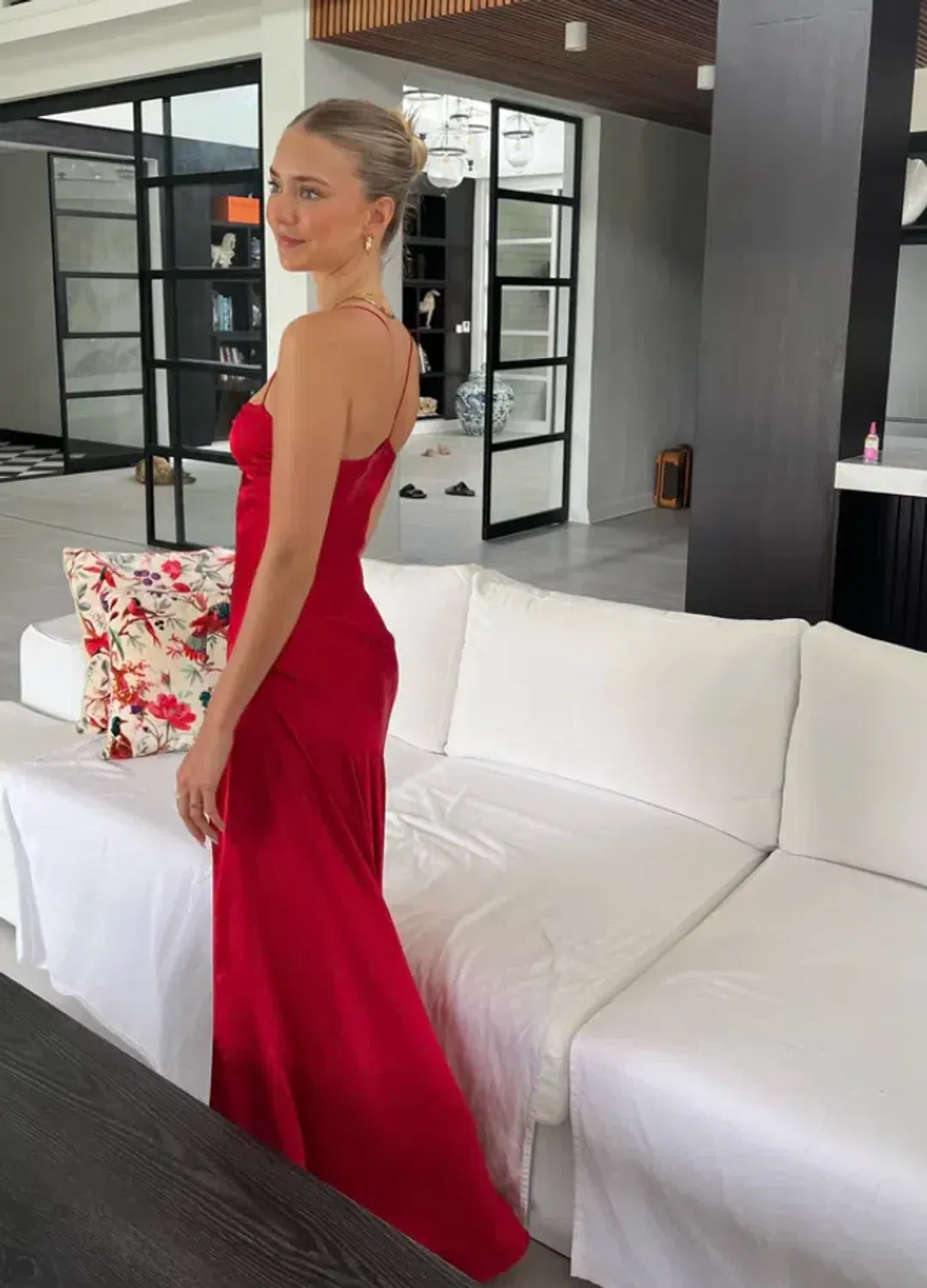 HNTR The Label Gaia Gown Red Size AU 6 for rent on The Volte - main image