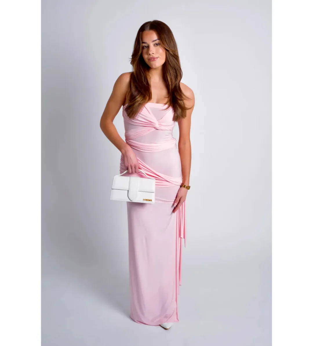 Natalie Rolt Miranda Gown in Blossom Pink Size AU 6 for rent on The Volte - main image
