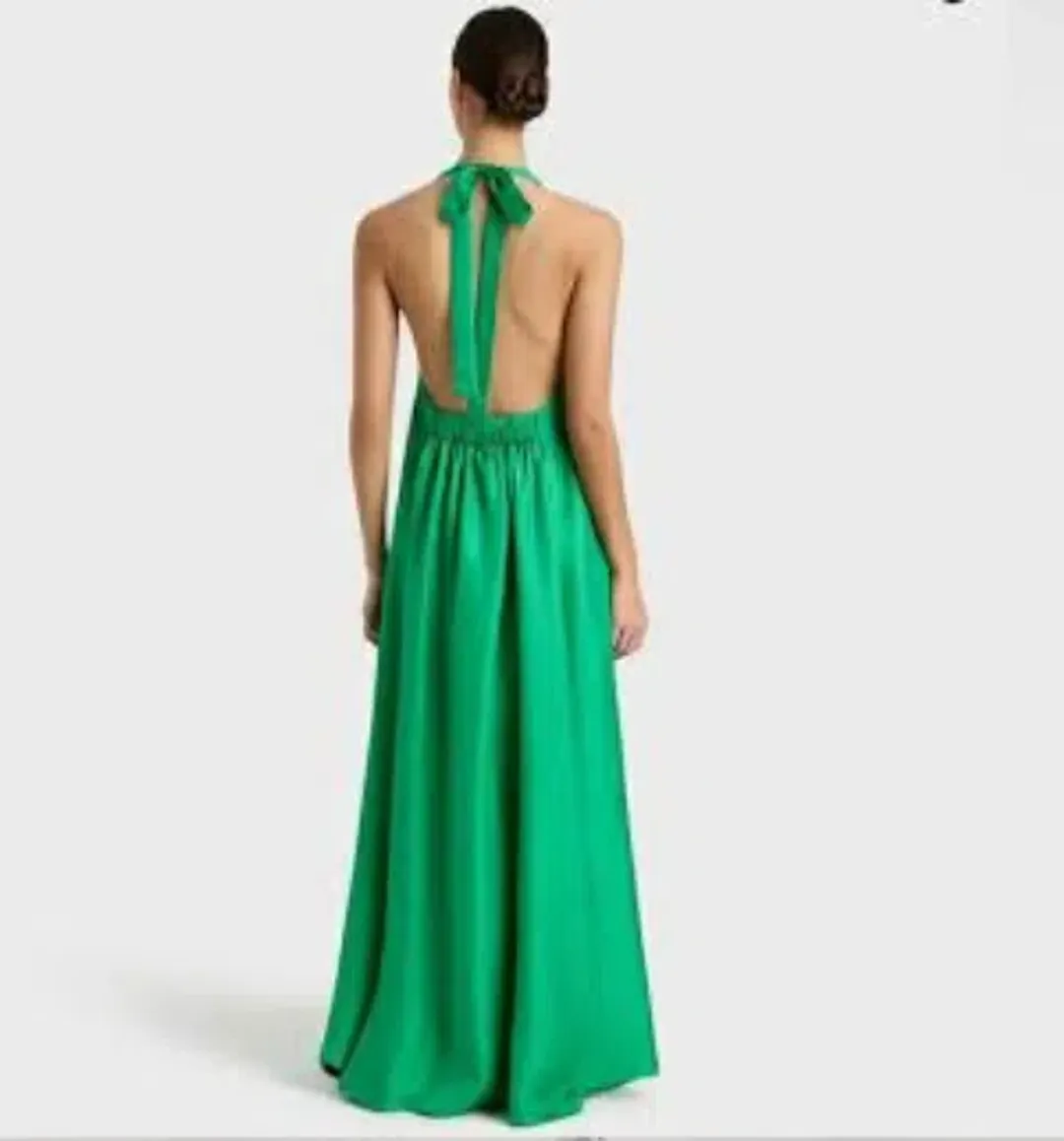 Bondi Born Marfa Halter Maxi Dress Green Size 16 for rent on The Volte - main image