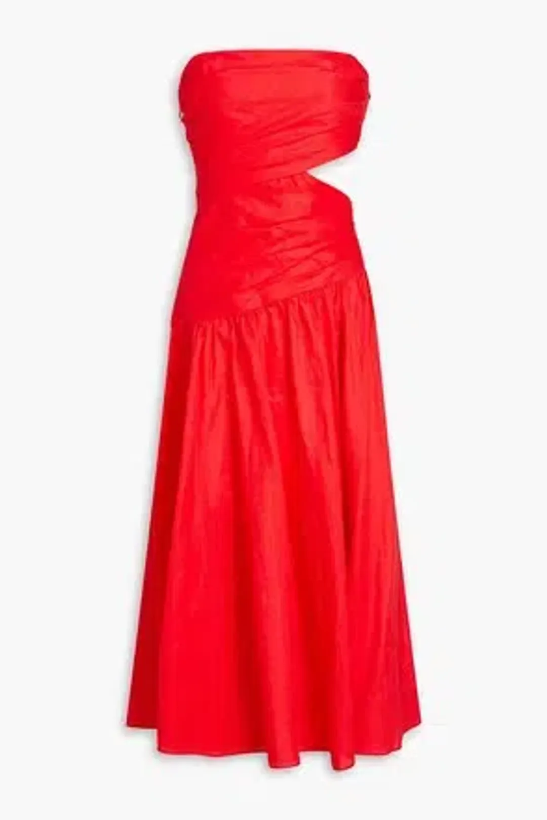 Zimmermann Lyre Strapless Red Dress - Size 0 for rent on The Volte - main image