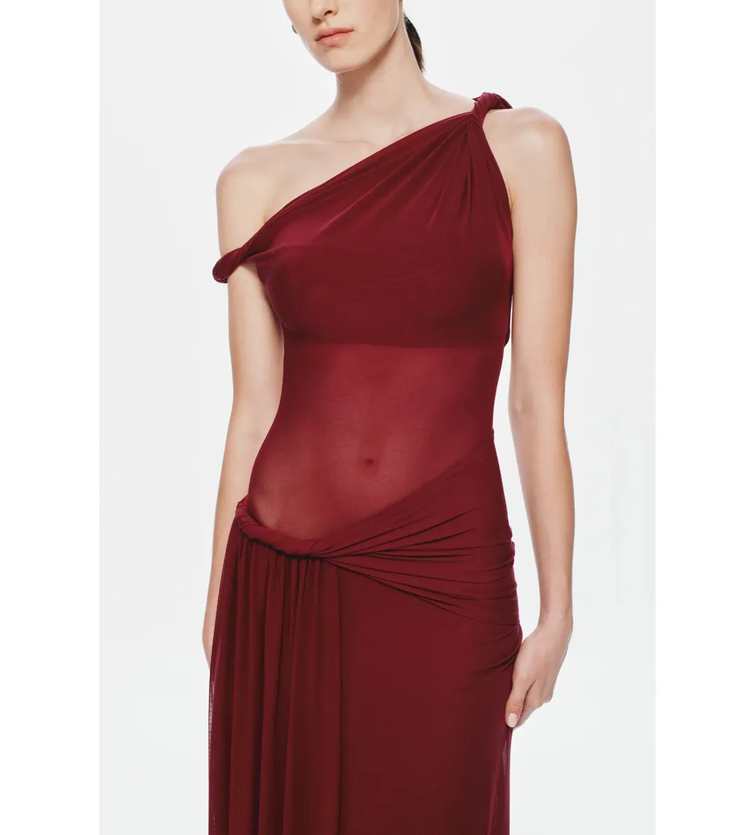 Misha Sisal Mesh Maxi Dress Port Size AU 8 for rent on The Volte - main image