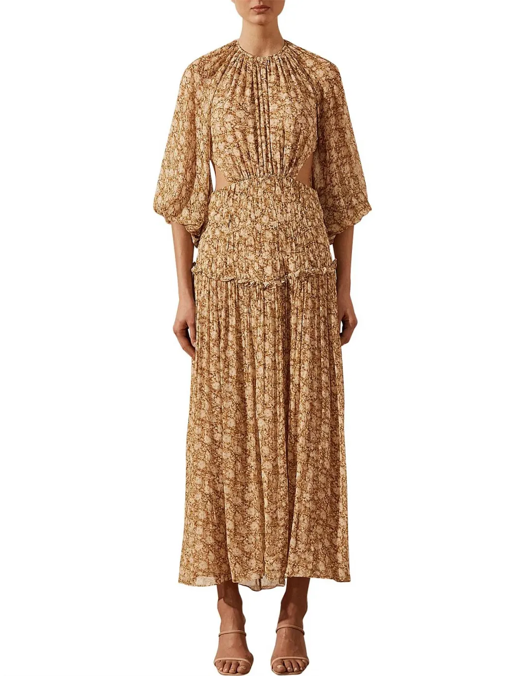 Shona Joy: Julia Cutout Backless Midi Dress for rent on The Volte - main image