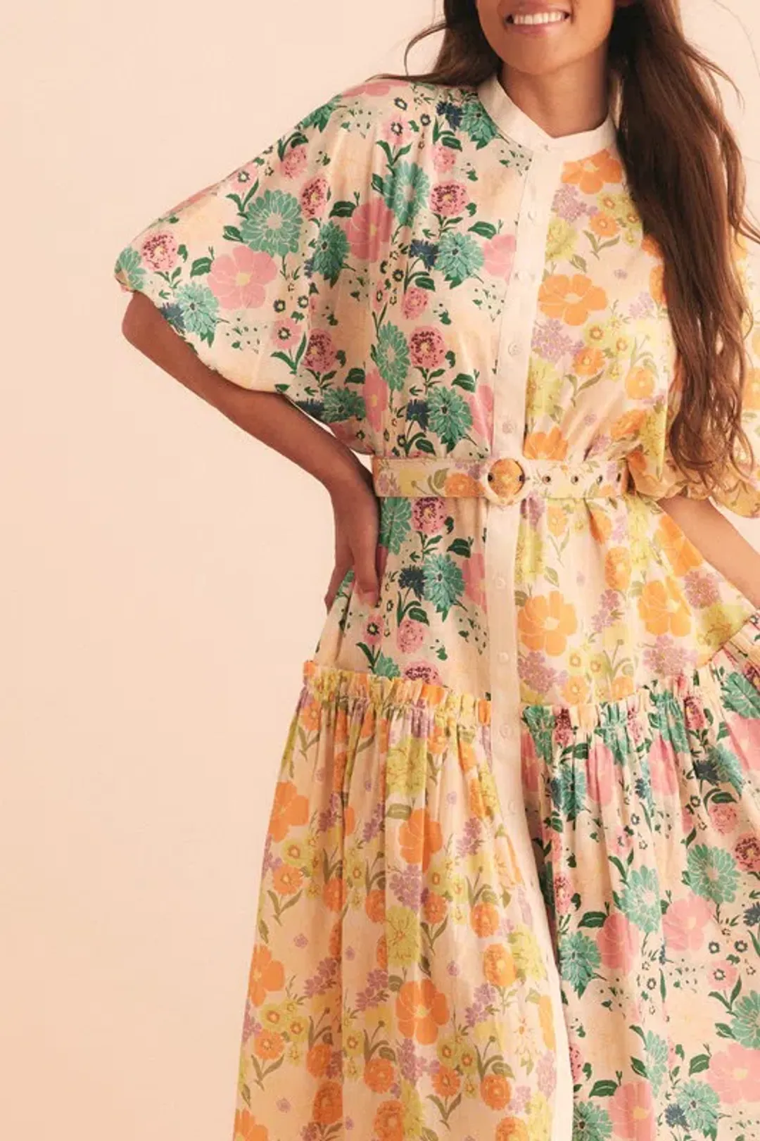 Bohemian Traders Sundance Spliced Dress in Multi Size 12 for rent on The Volte - main image