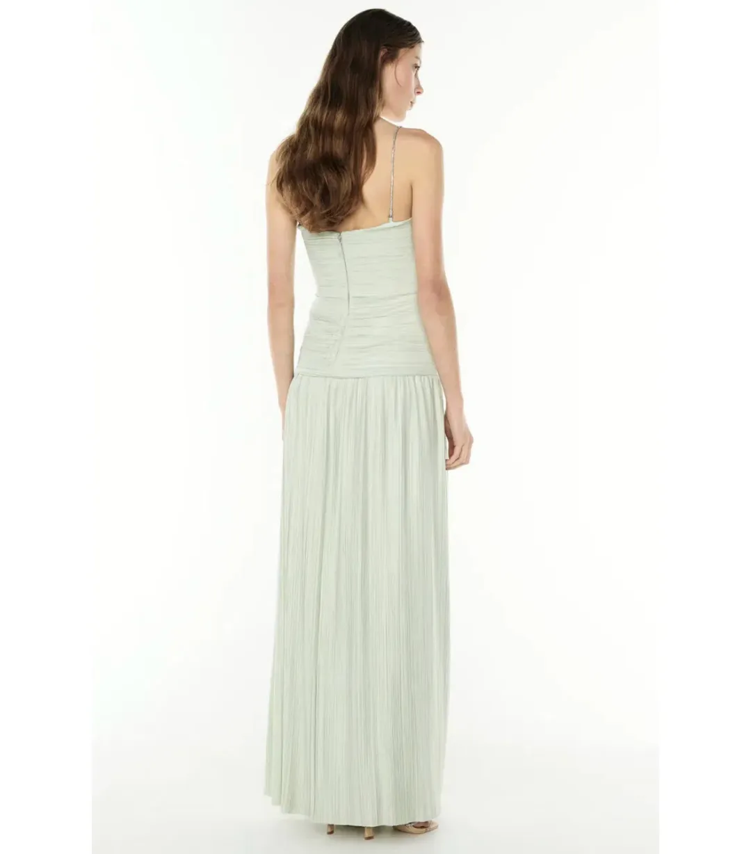 Manning Cartell Royal Debut Maxi Dress in Sage Green Size  AU 8 for rent on The Volte - main image