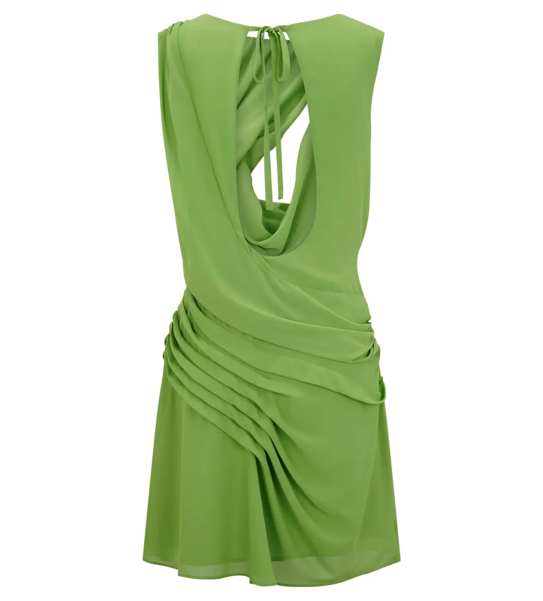 Meshki Oria Chiffon Mini Dress Green Size XXL/AU 16 for rent on The Volte - main image