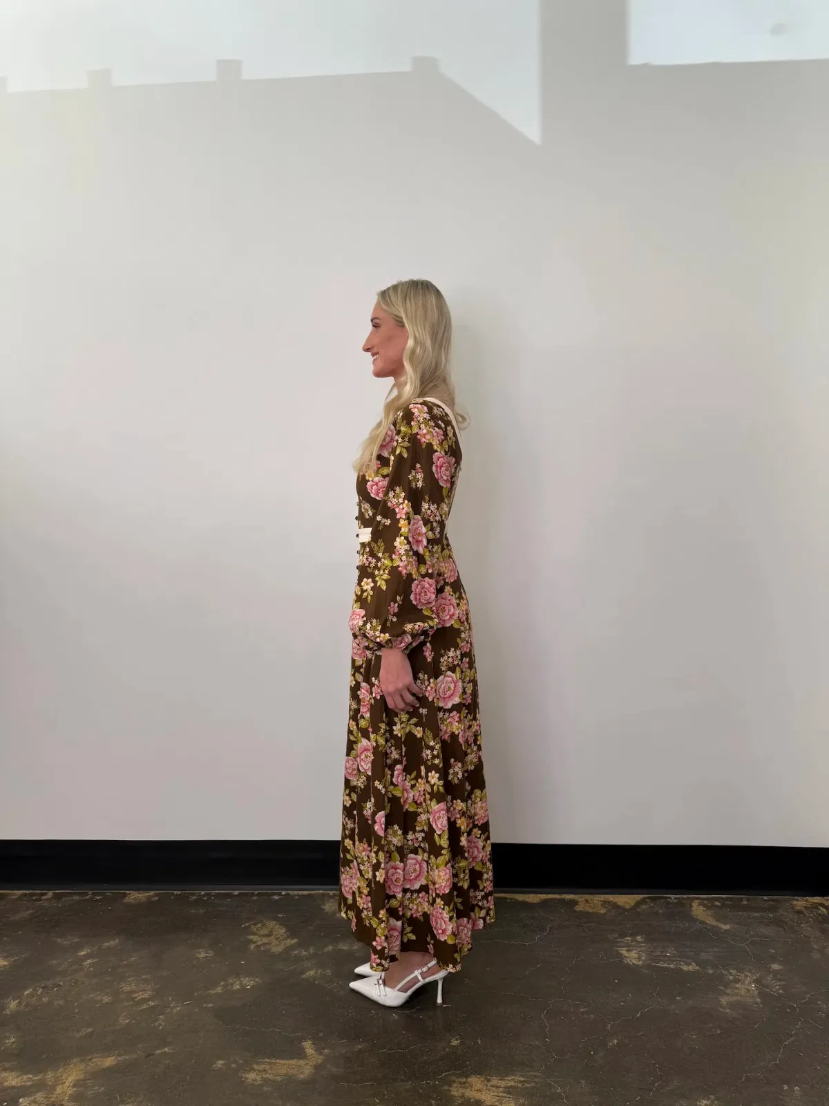 BOHEMIAN TRADERS JULIET SCOOP NECK MIDI / CHOCOLATE / SIZE 8 - Image 4