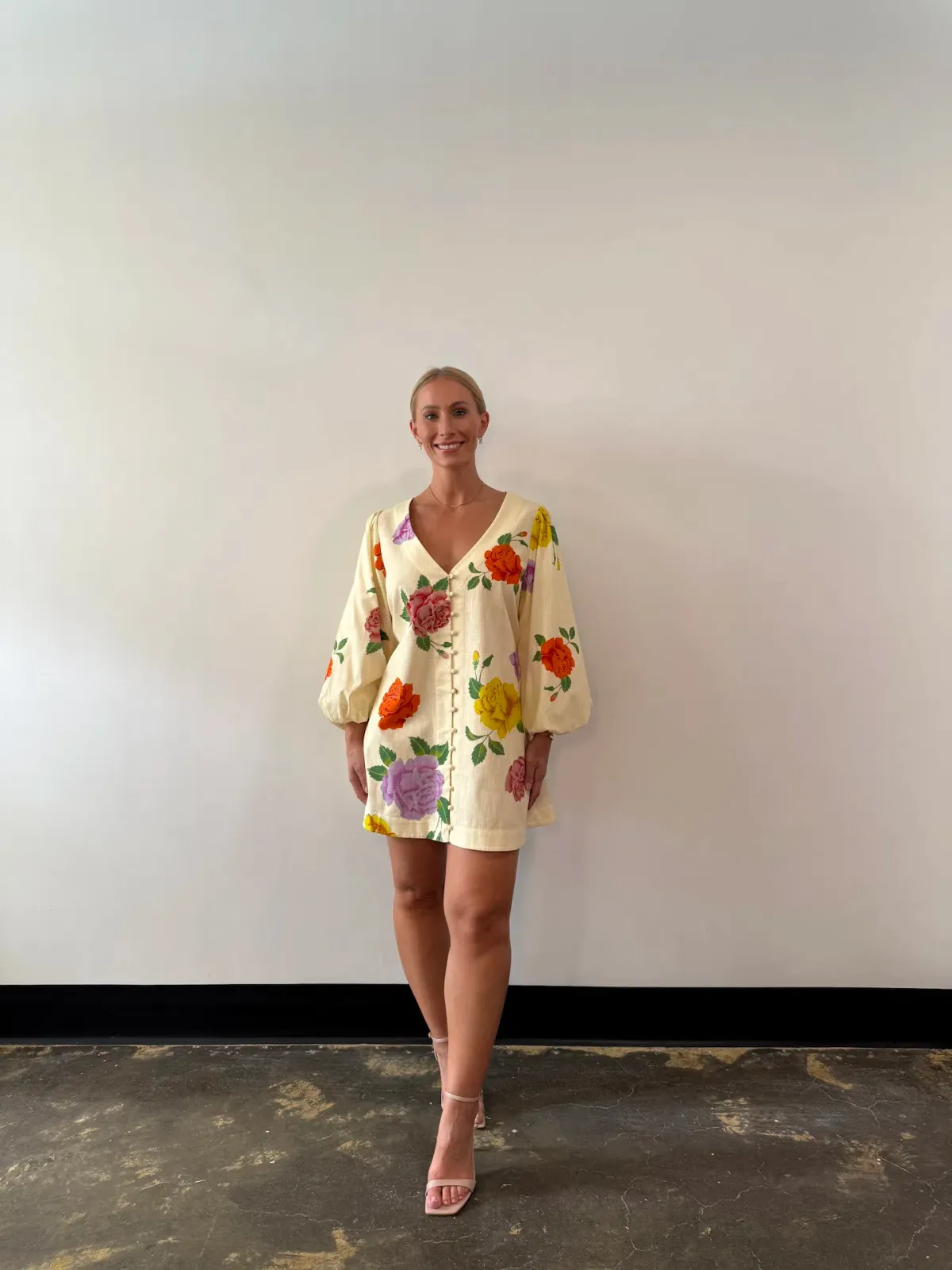 Bohemian Traders Rosetta Mini Dress Cream Size AU 14 - Image 4