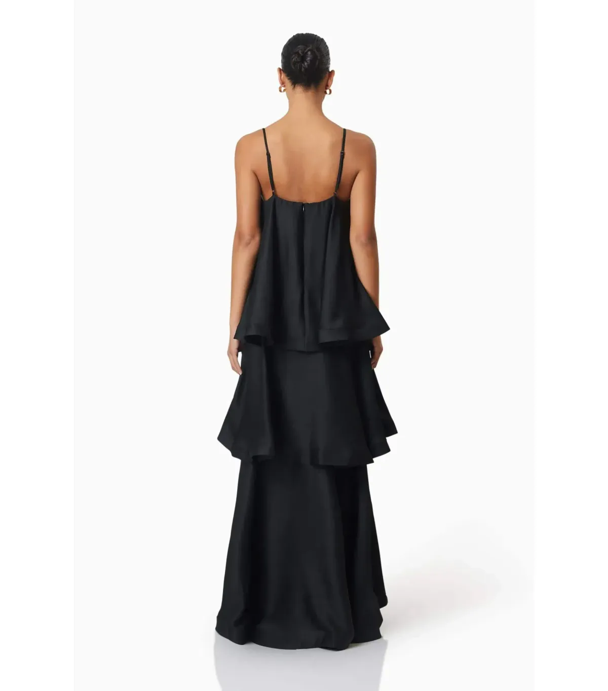 Elliatt Tilly Tiered Maxi Dress Black Size AU 10  - Image 4