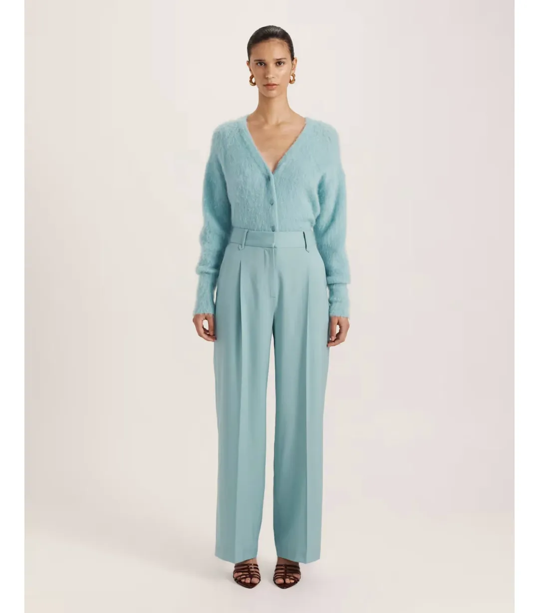 Saba Suki Wide Leg Pant in Seafoam Size AU 12 for rent on The Volte - main image