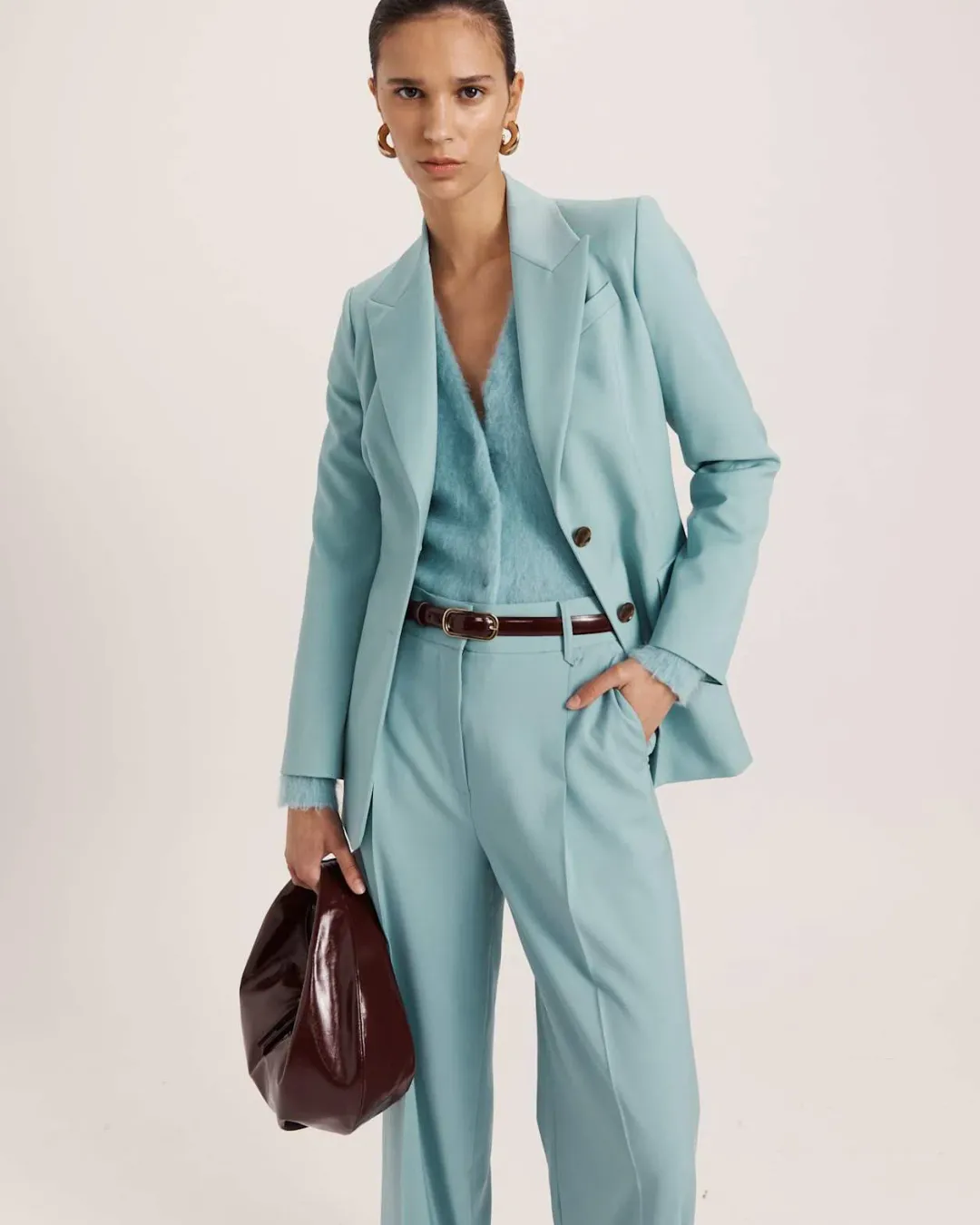 Saba Suki Classic Blazer Seafoam 12 for rent on The Volte - main image