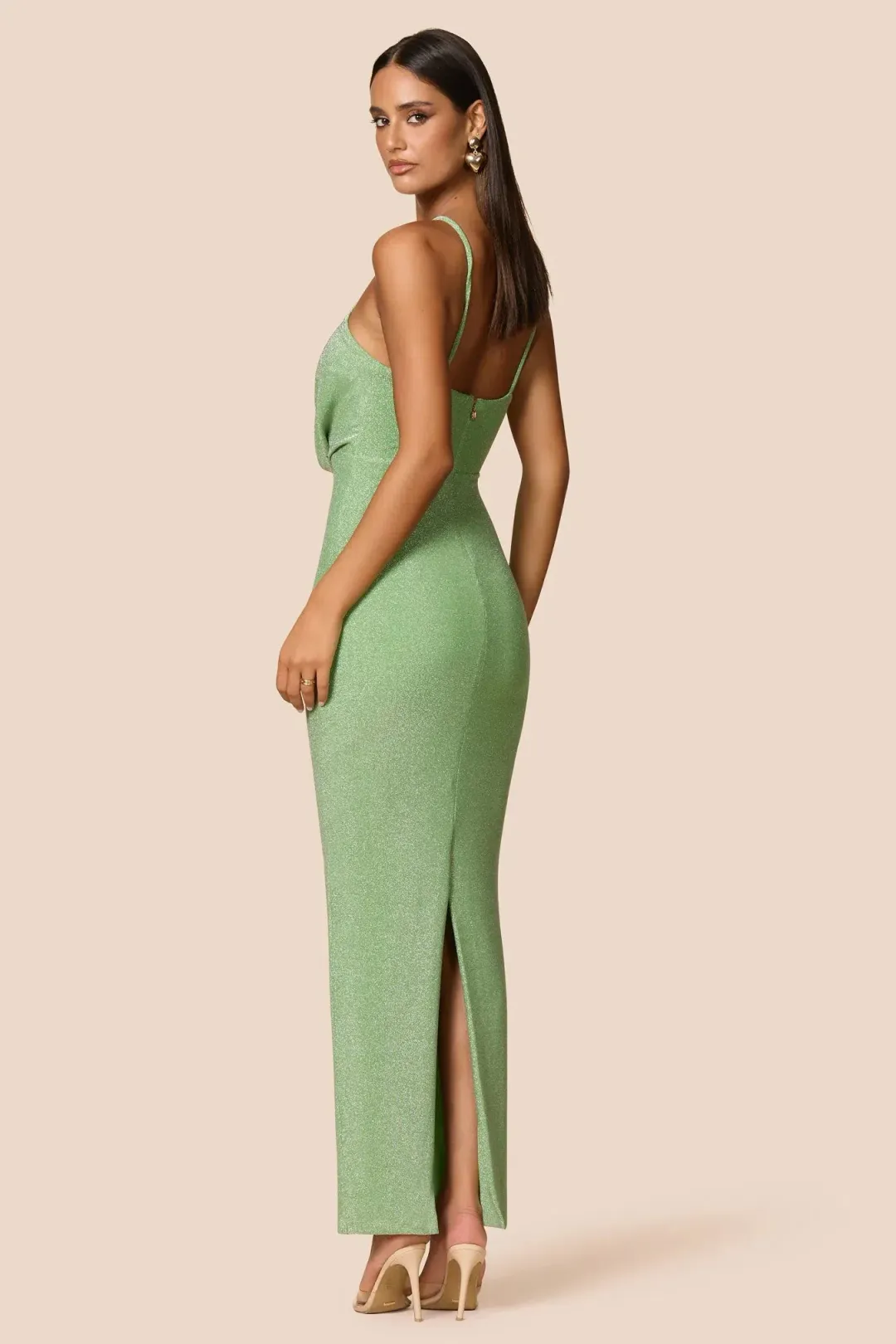 Love Nookie Bianca 2way Halter Gown Green Size AU 6 for rent on The Volte - main image