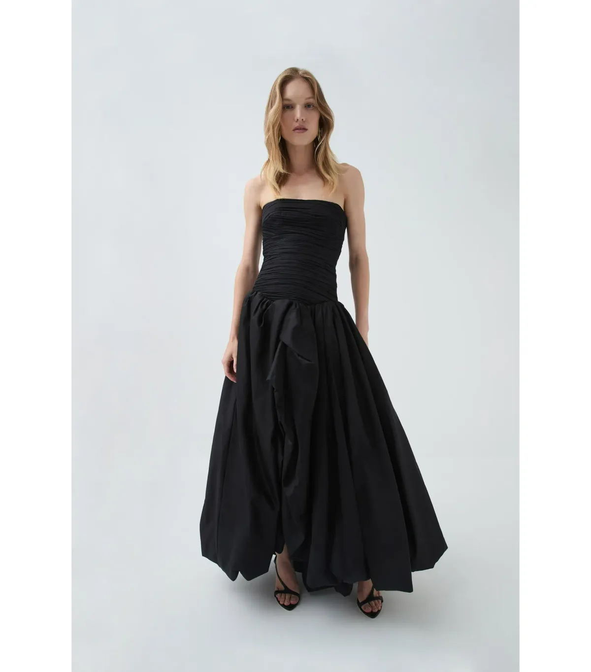 Aje Violette Bubble Hem Maxi Dress Black Size AU 6 - Image 1