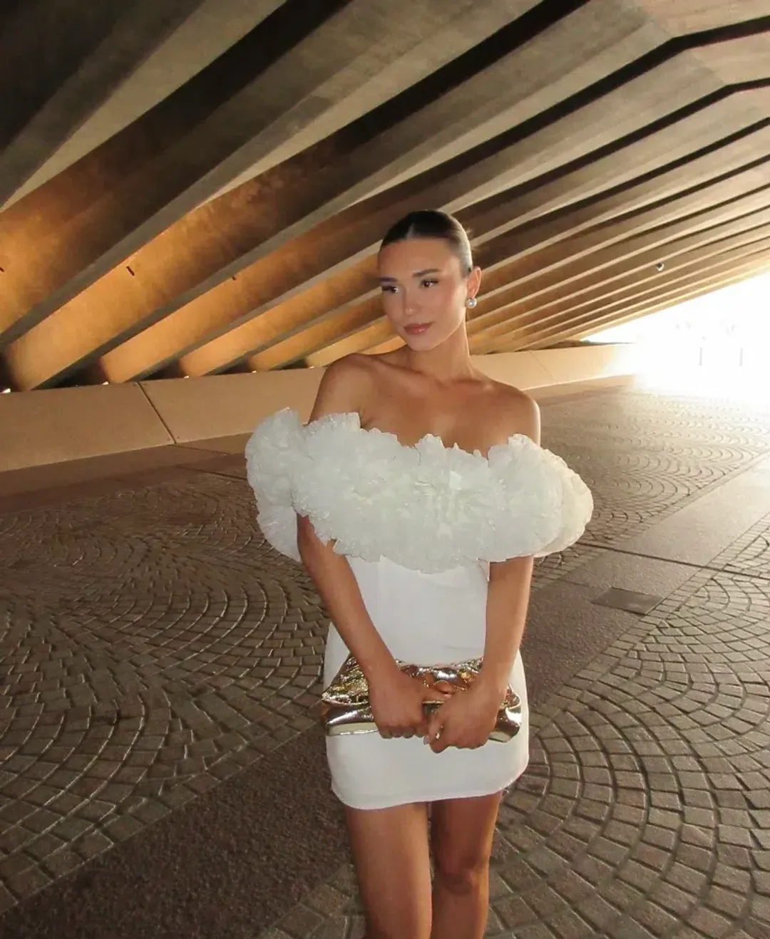 Sonya Moda Sorrento Mini Dress Ivory Size M/10 for rent on The Volte - main image