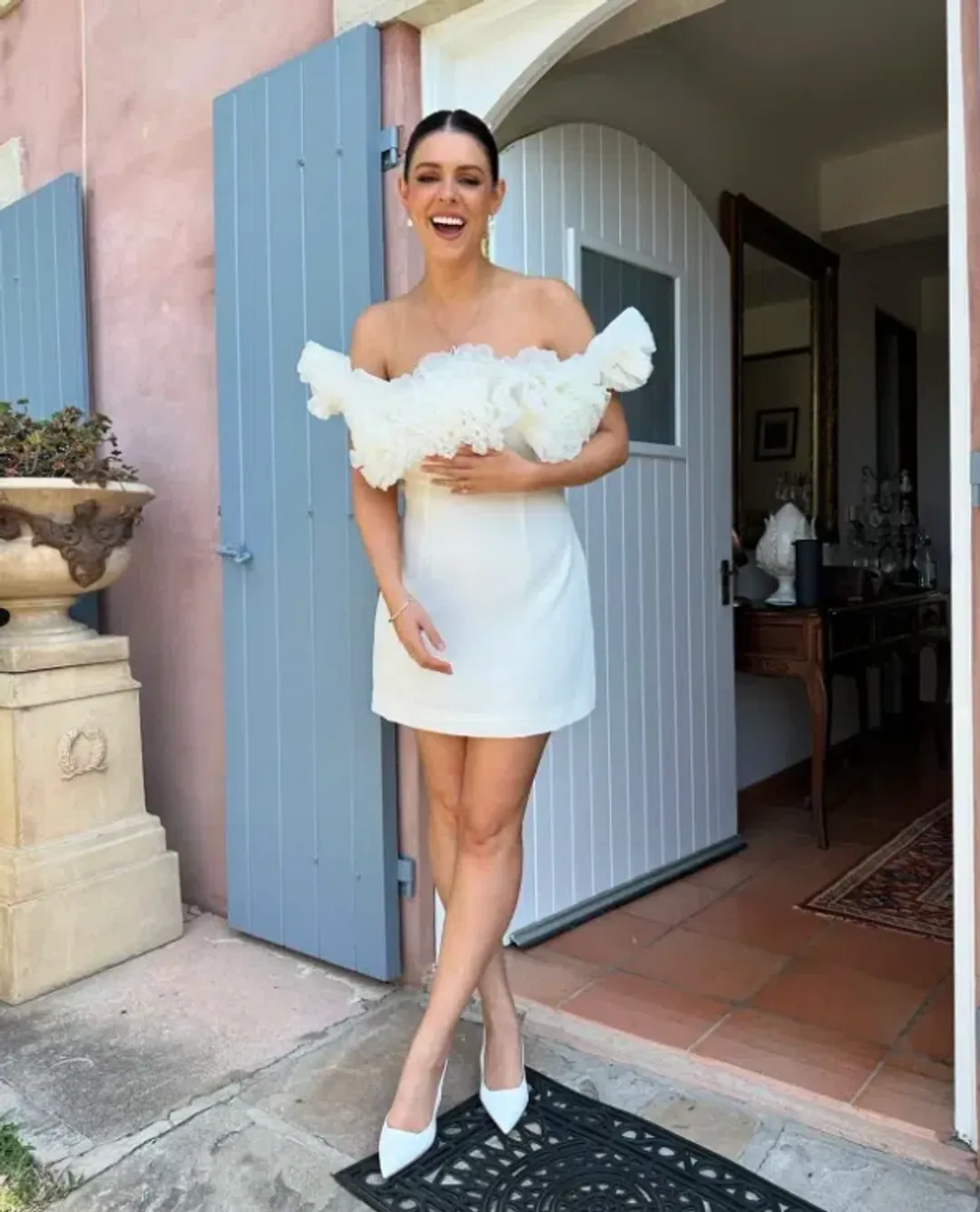 Sonya Moda Sorrento Mini Dress Ivory Size M/10 for rent on The Volte - main image