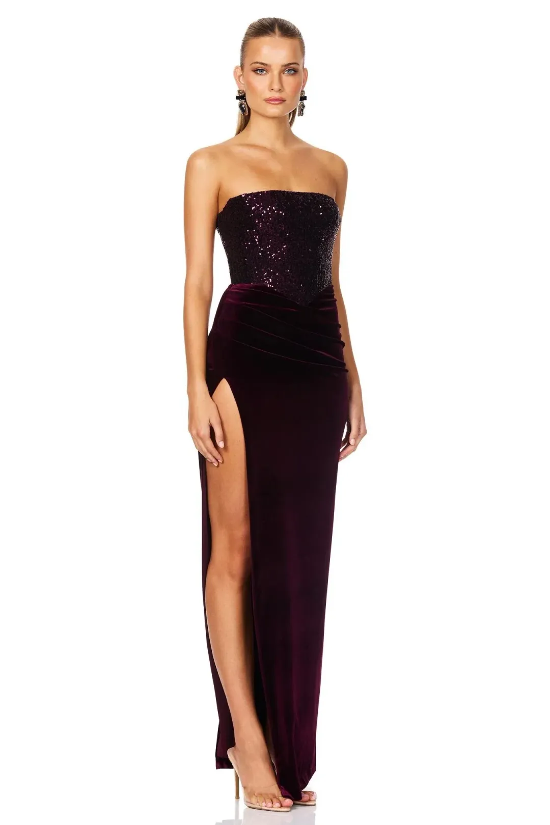 Love Nookie Keke Gown Wine Size AU 10 for rent on The Volte - main image