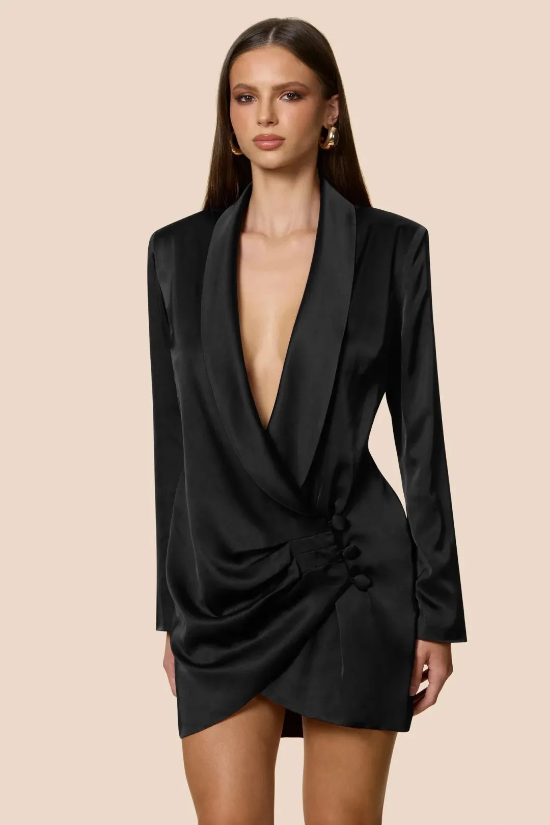 Love Nookie Penelope Blazer Dress  Black Size 10 for rent on The Volte - main image
