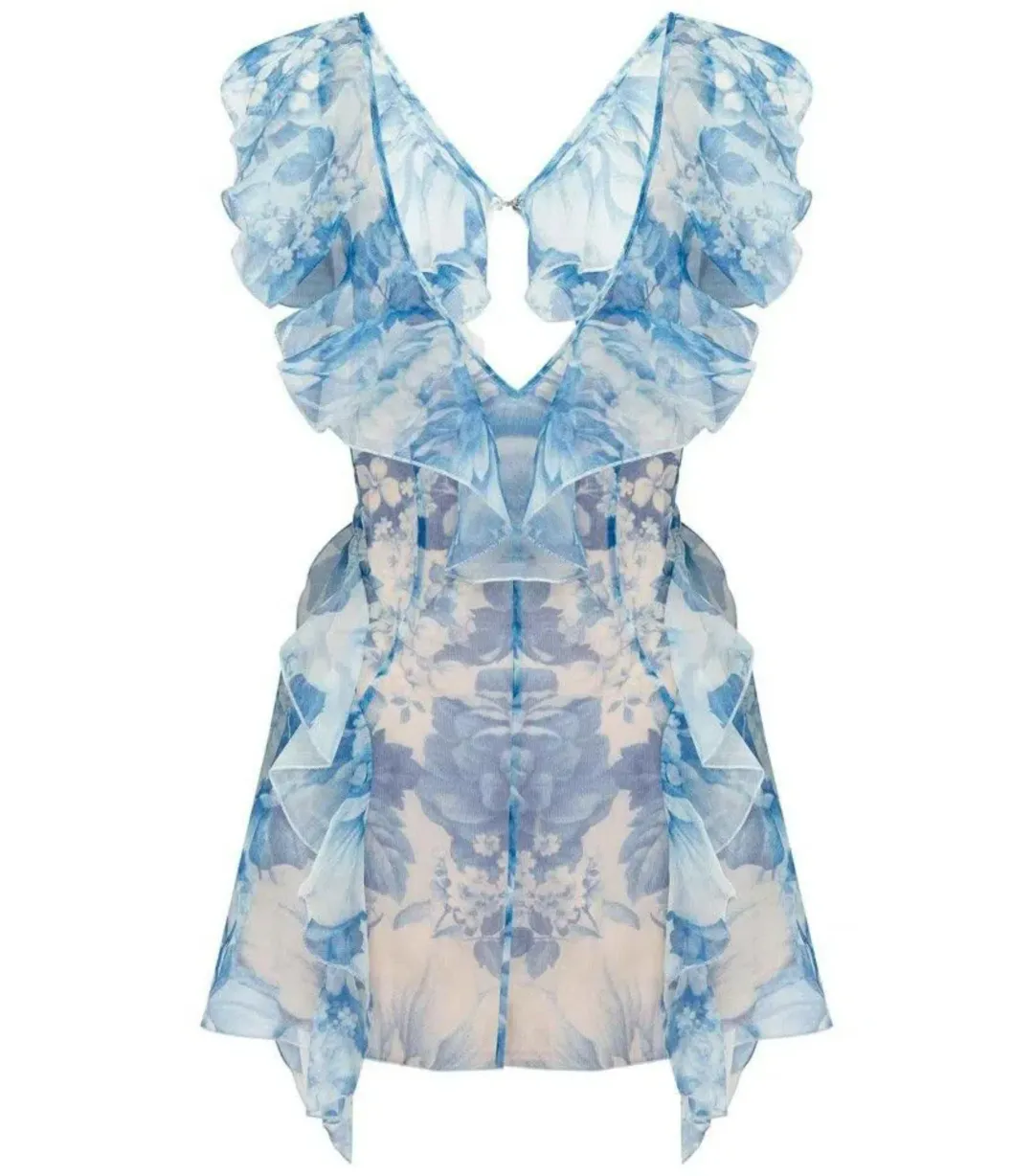 Alice McCall Sherbet Bomb Playsuit Blue Floral Size XS / AU 6 for rent on The Volte - main image